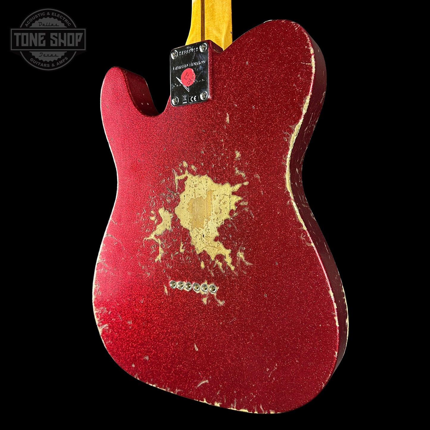 Fender Custom Shop 50s Telecaster Thinline Red Sparkle Heavy Relic w/case R149240