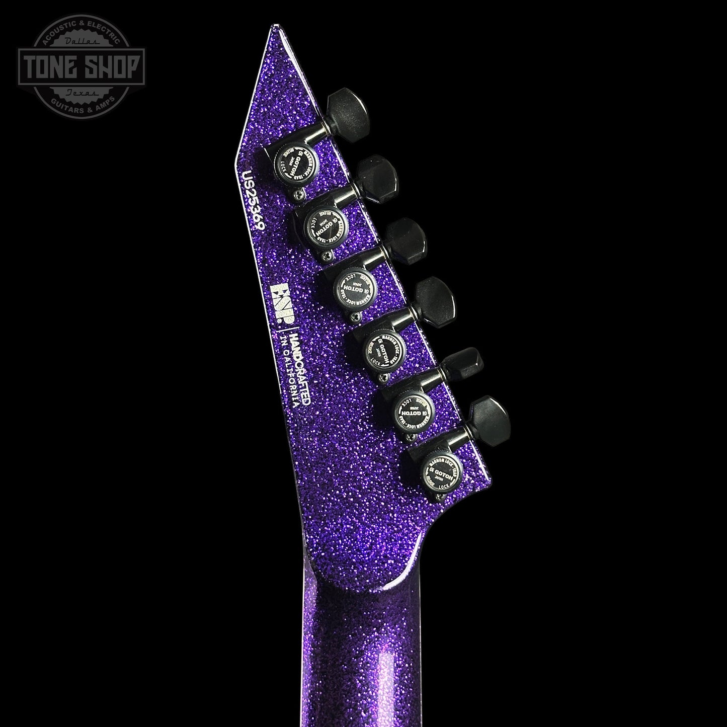 ESP USA Horizon-II Purple Sparkle EMG's w/Case