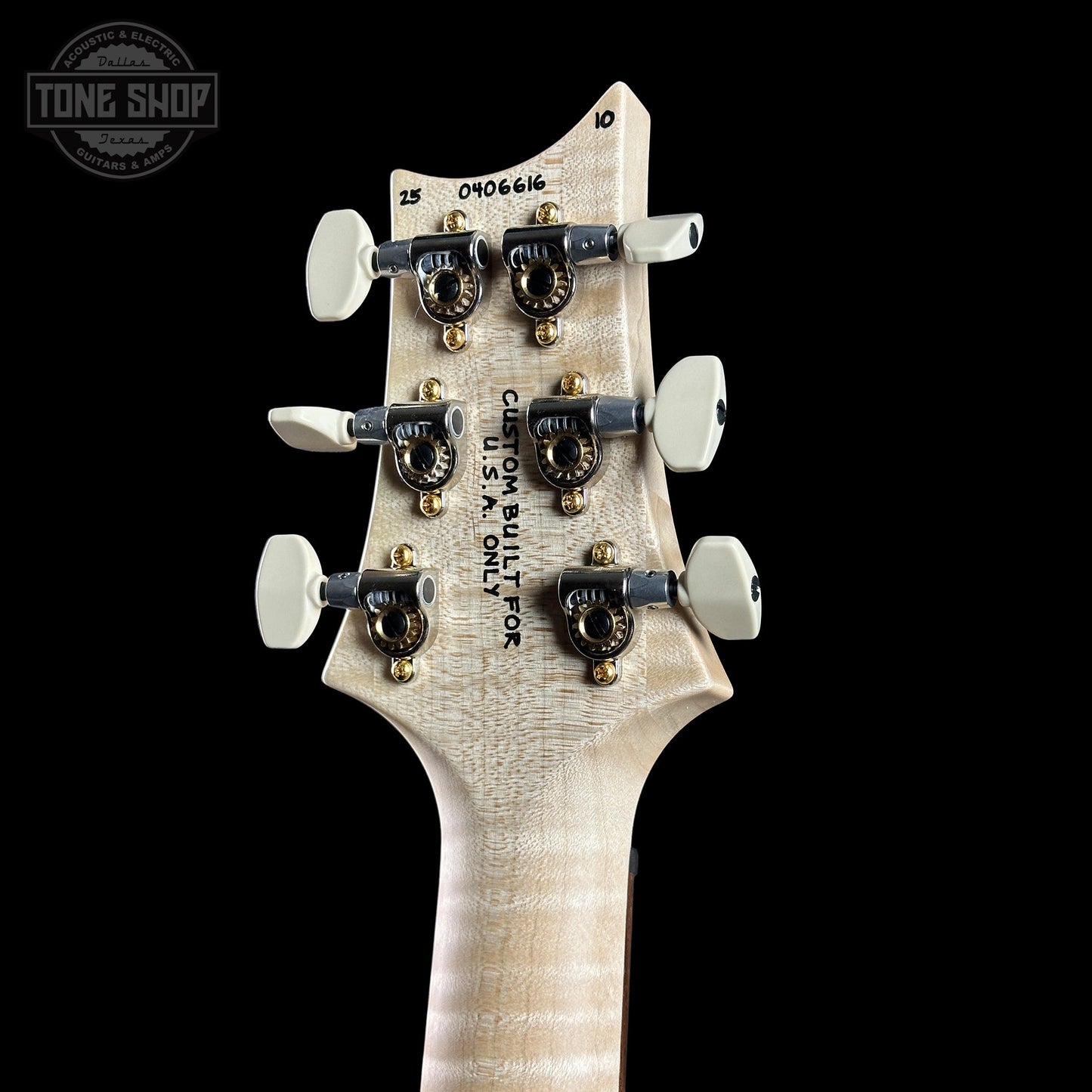 PRS Wood Library Custom 24 Quilt 10 Top Natural w/case 0406616