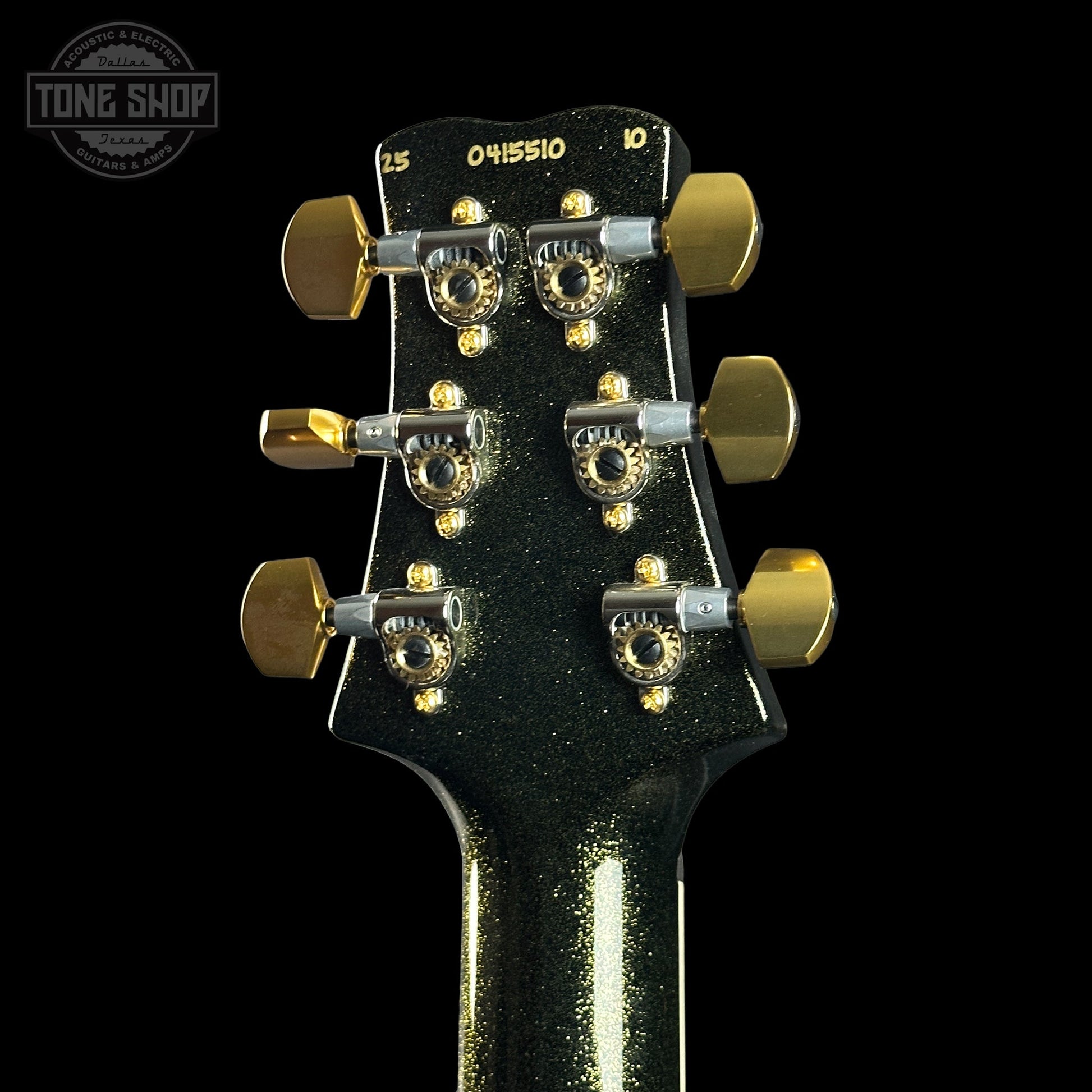 PRS Santana Retro 10 Top Sprayer's Choice Santana Yellow Gold Holoflake Back w/case 0415510