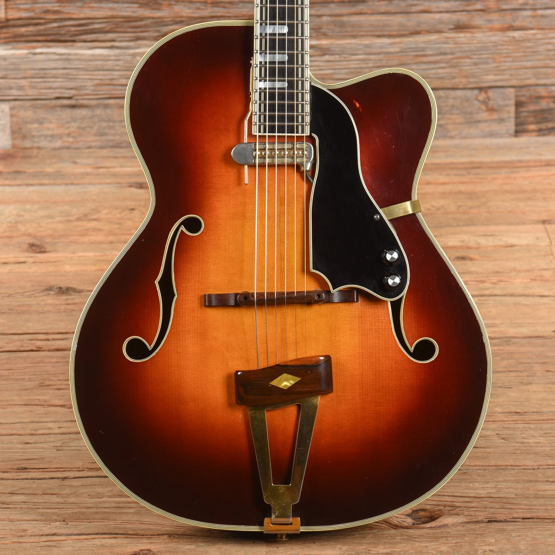 Barker Hollow Body Jazz Guitar Sunburst 1972