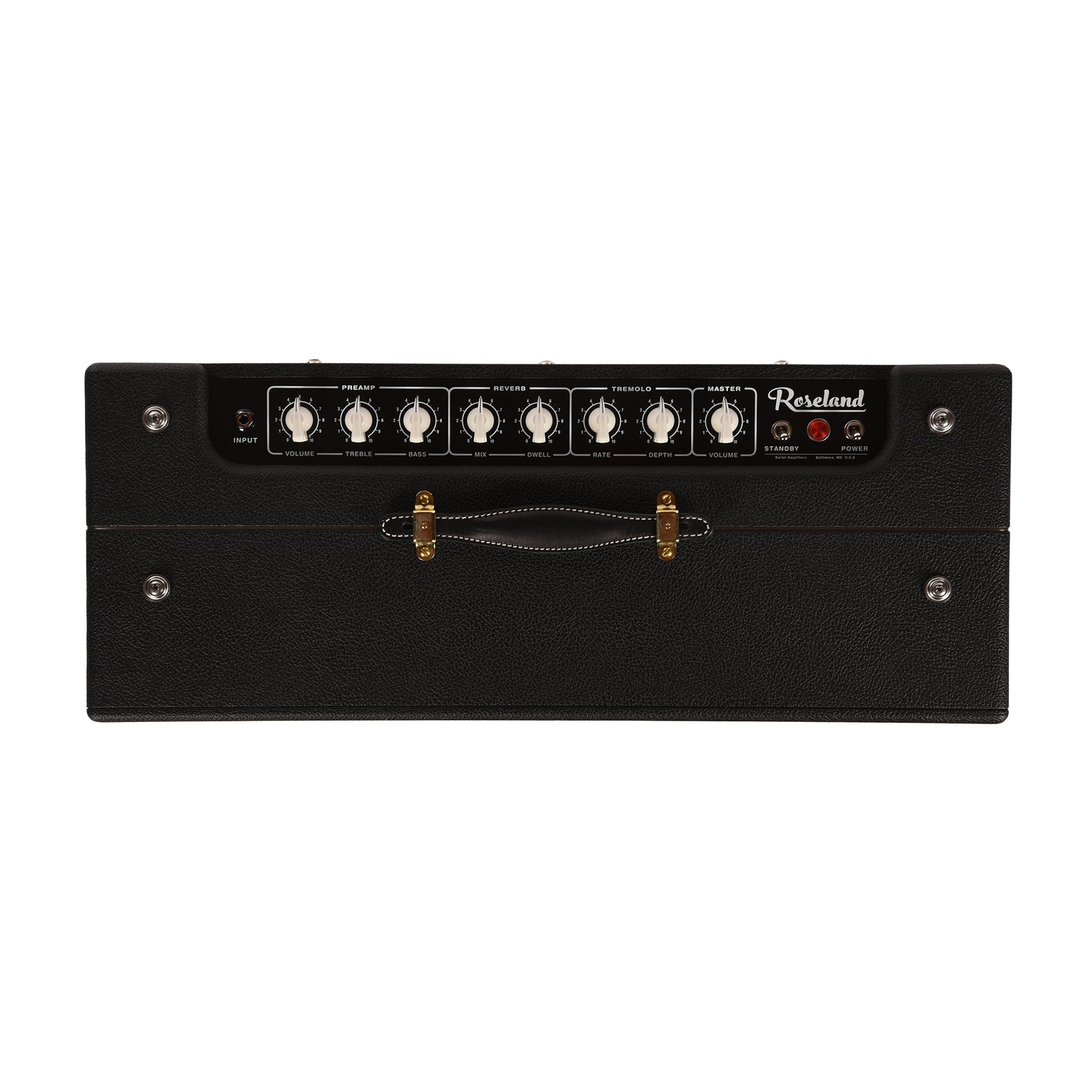 Bartel Roseland 45W 1x12 Combo British Black w/ Black Vintage Cloth, Reverb, Tremolo & Fane Alnico A60 Speaker
