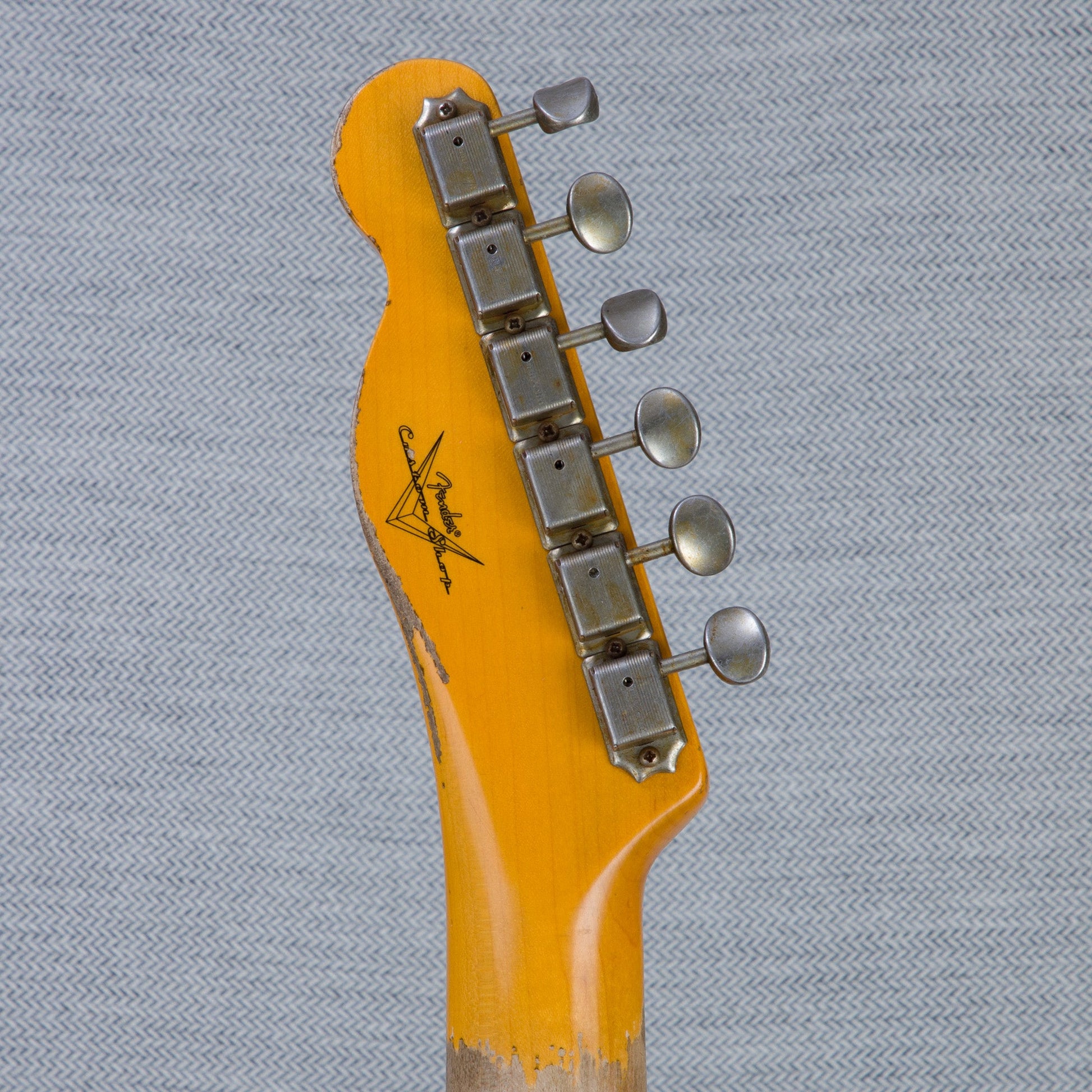 Fender Custom Shop '54 Telecaster Super Heavy Relic Electric Guitar - Aged Nocaster Blonde - #R137567