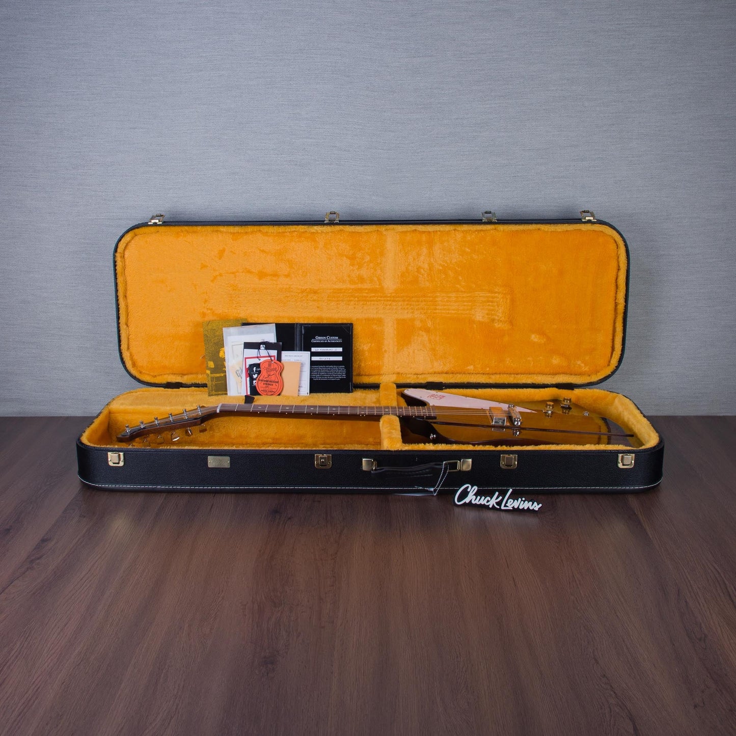 Gibson Custom Shop 1963 Firebird I VOS Electric Guitar - Vintage Sunburst - #501273