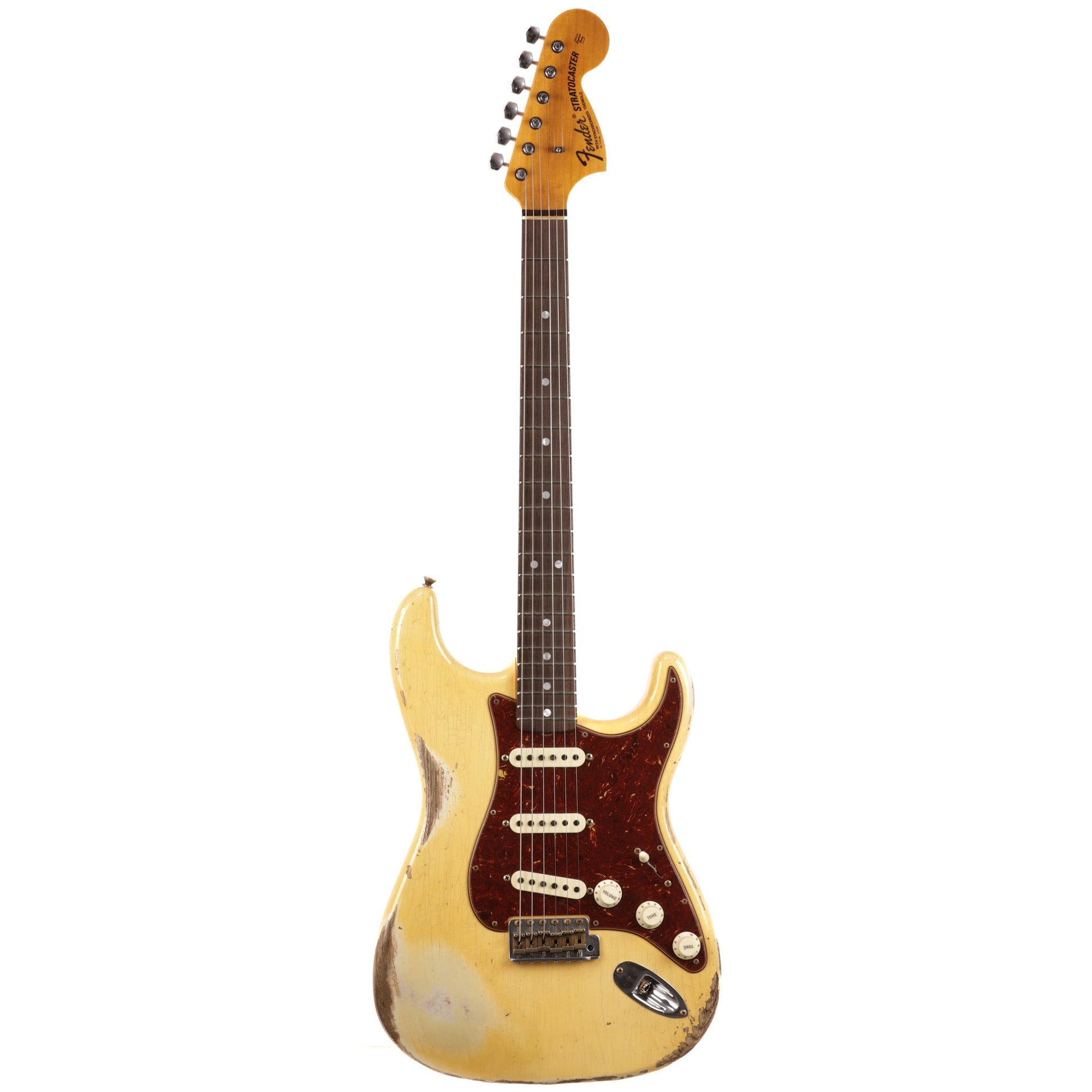 Fender Custom Shop 1969 Stratocaster Heavy Relic Guitar - Aged Vintage White - CHUCKSCLUSIVE - #R123333