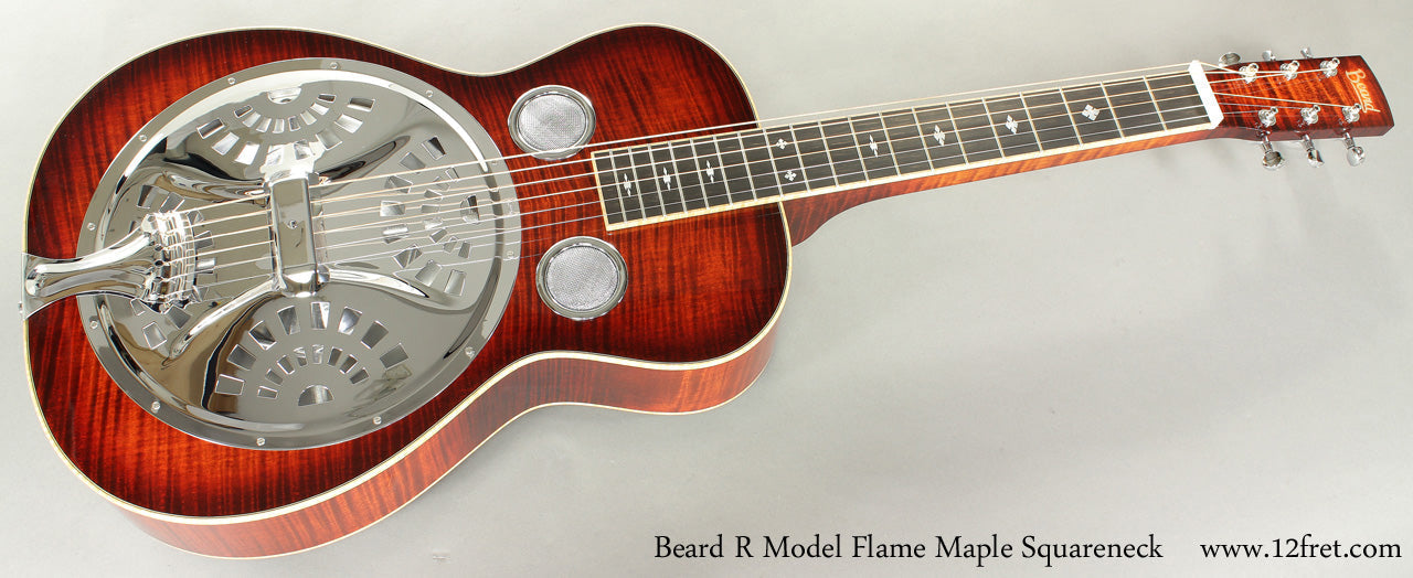 Beard R Model Flame Maple Squareneck Resonator Guitar