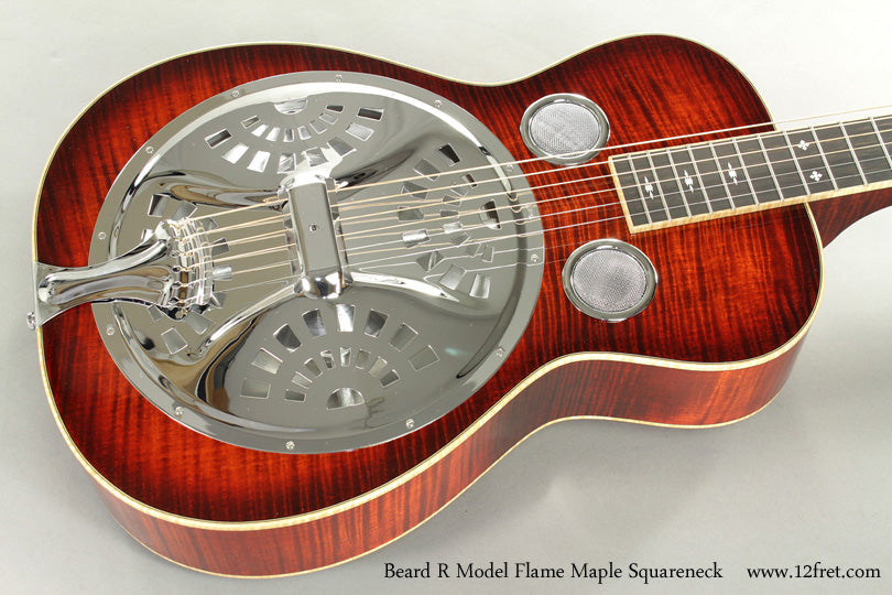 Beard R Model Flame Maple Squareneck Resonator Guitar