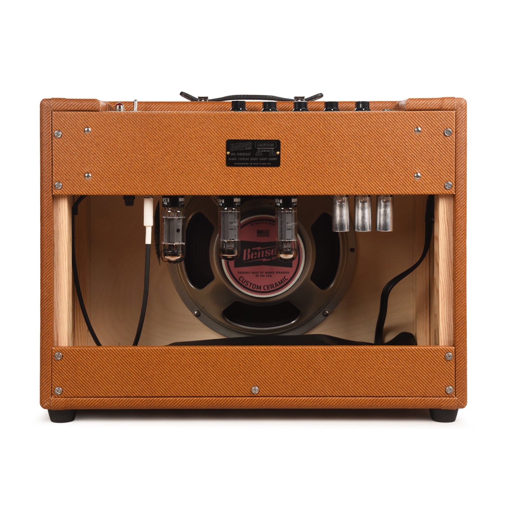 Benson Bellringer 35w 1x12 Combo Amp Tweed w/ Oxblood Grille