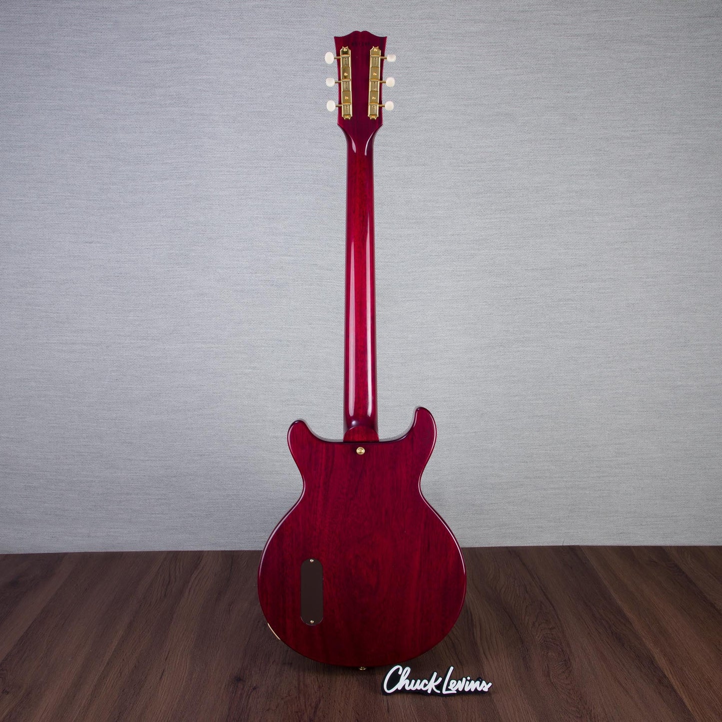 Gibson Custom Shop 1958 Les Paul Junior Double-Cut, Gold Hardware - VOS Watermelon King - CHUCKSCLUSIVE