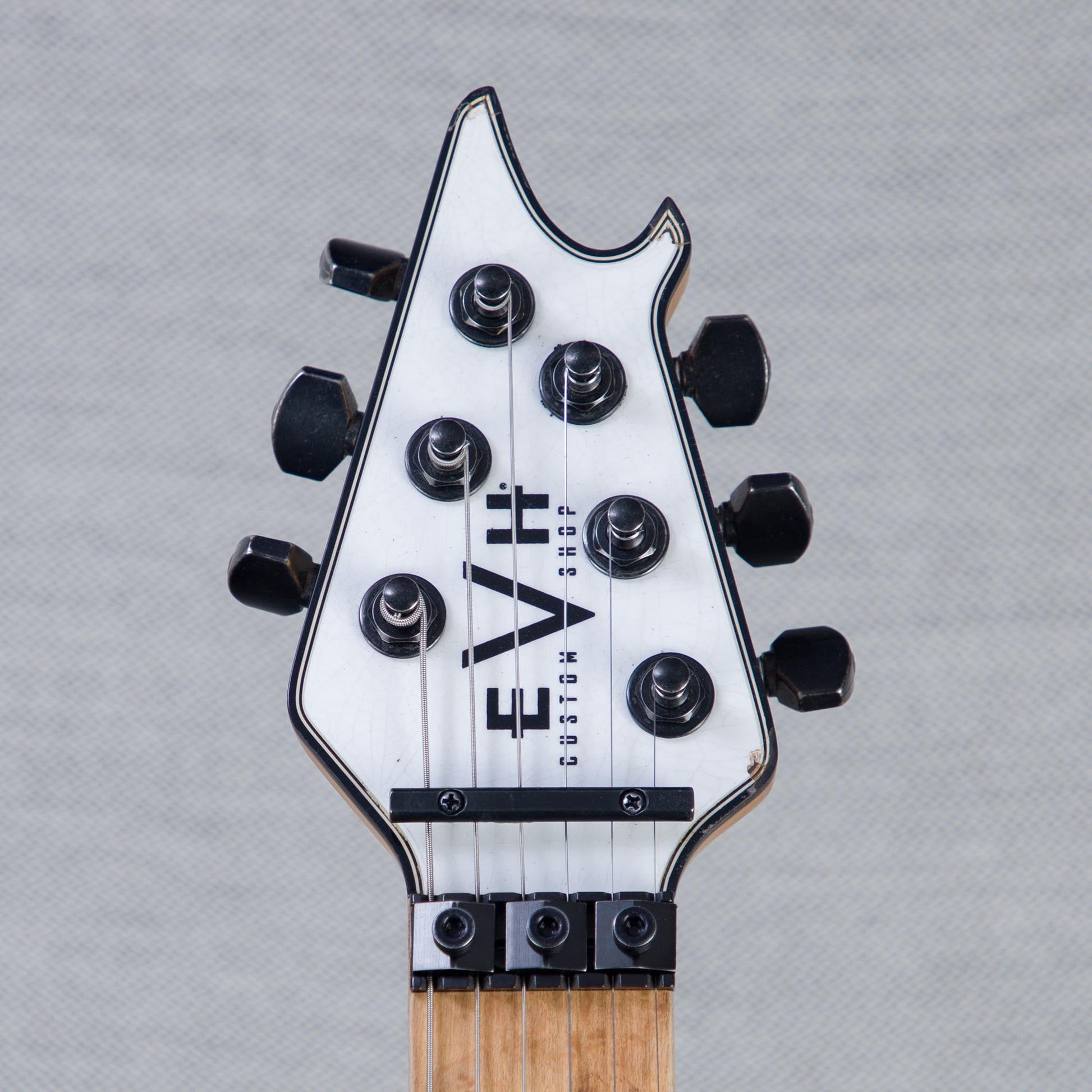 EVH Custom Shop Special Edition Wolfgang Stripes Electric Guitar - White/Black Stripes - #WG17574A