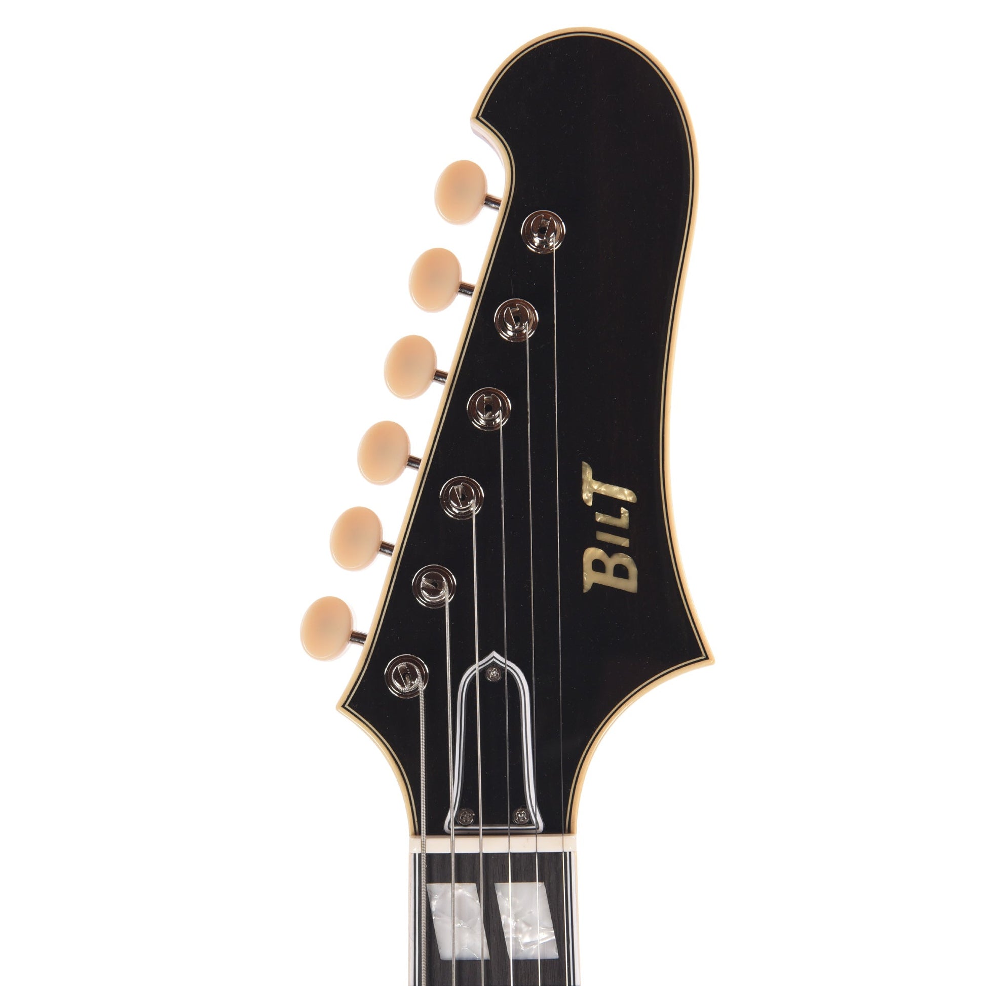 BilT Carved Volare Spruce/Mahogany Black w/Lollar Staple P-90s & Custom Pickguard