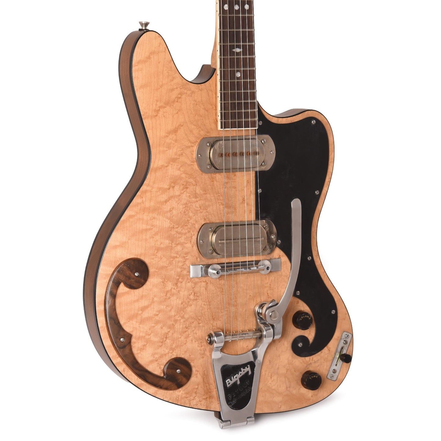 BilT P. Bigsby Zaftig Birdseye Maple/Walnut Satin w/Mojo P.A.B. Pickups