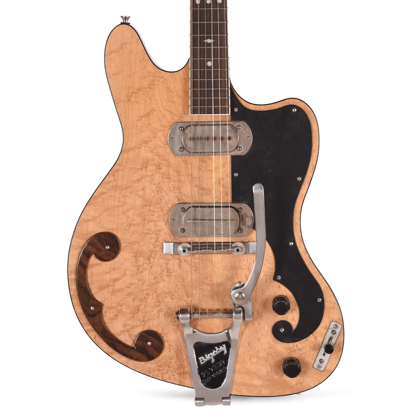 BilT P. Bigsby Zaftig Birdseye Maple/Walnut Satin w/Mojo P.A.B. Pickups