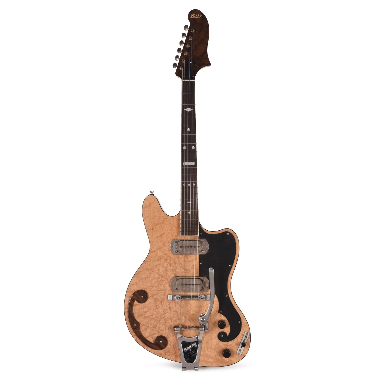 BilT P. Bigsby Zaftig Birdseye Maple/Walnut Satin w/Mojo P.A.B. Pickups