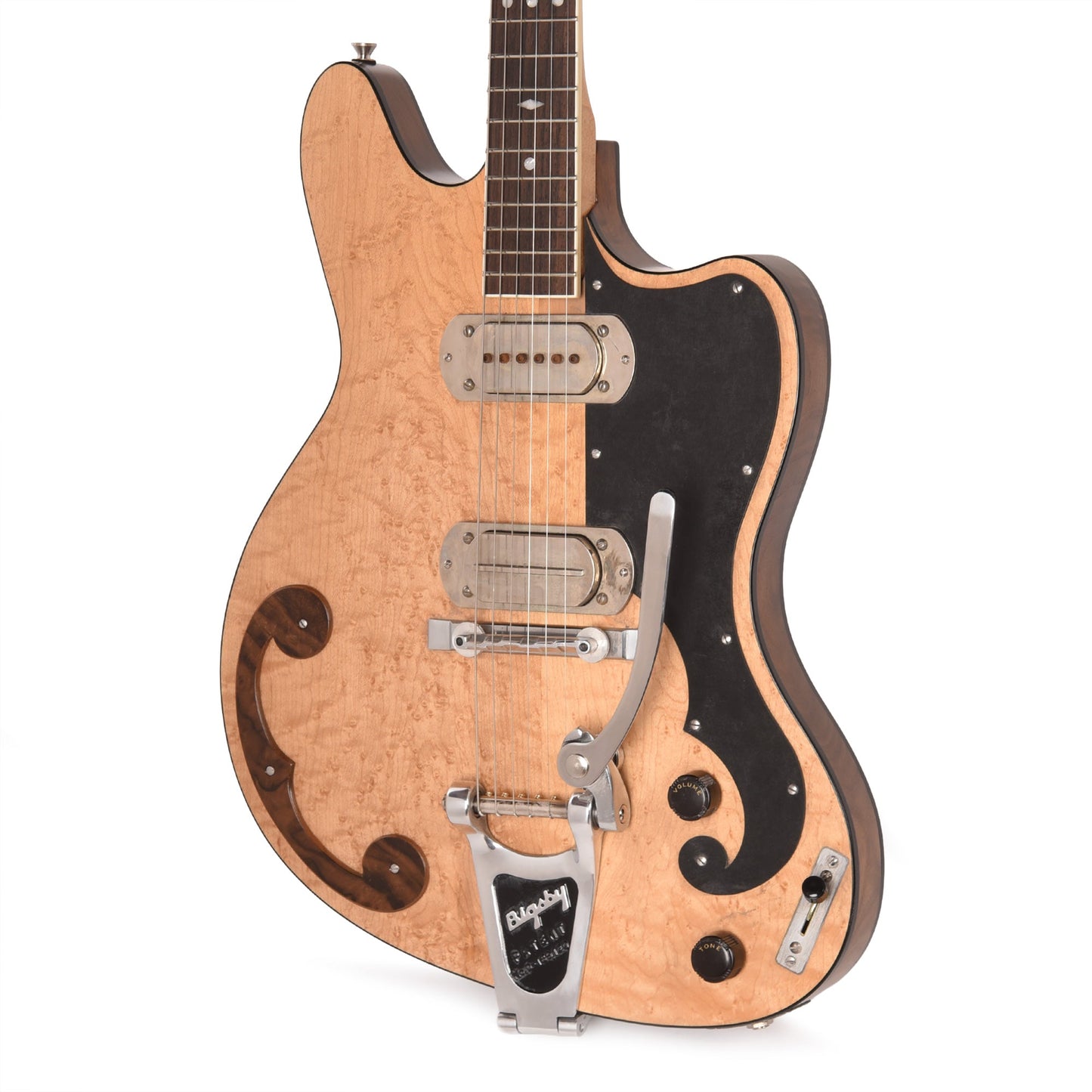 BilT P. Bigsby Zaftig Birdseye Maple/Walnut Satin w/Mojo P.A.B. Pickups