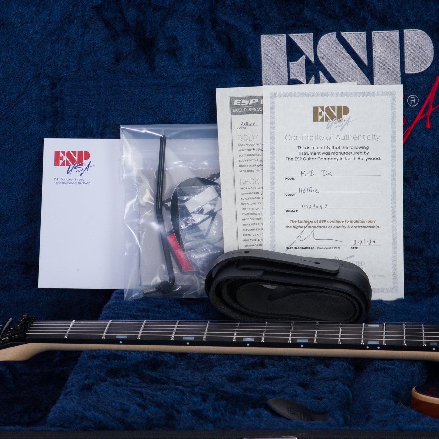 ESP USA M-1 DX Electric Guitar - Hellfire