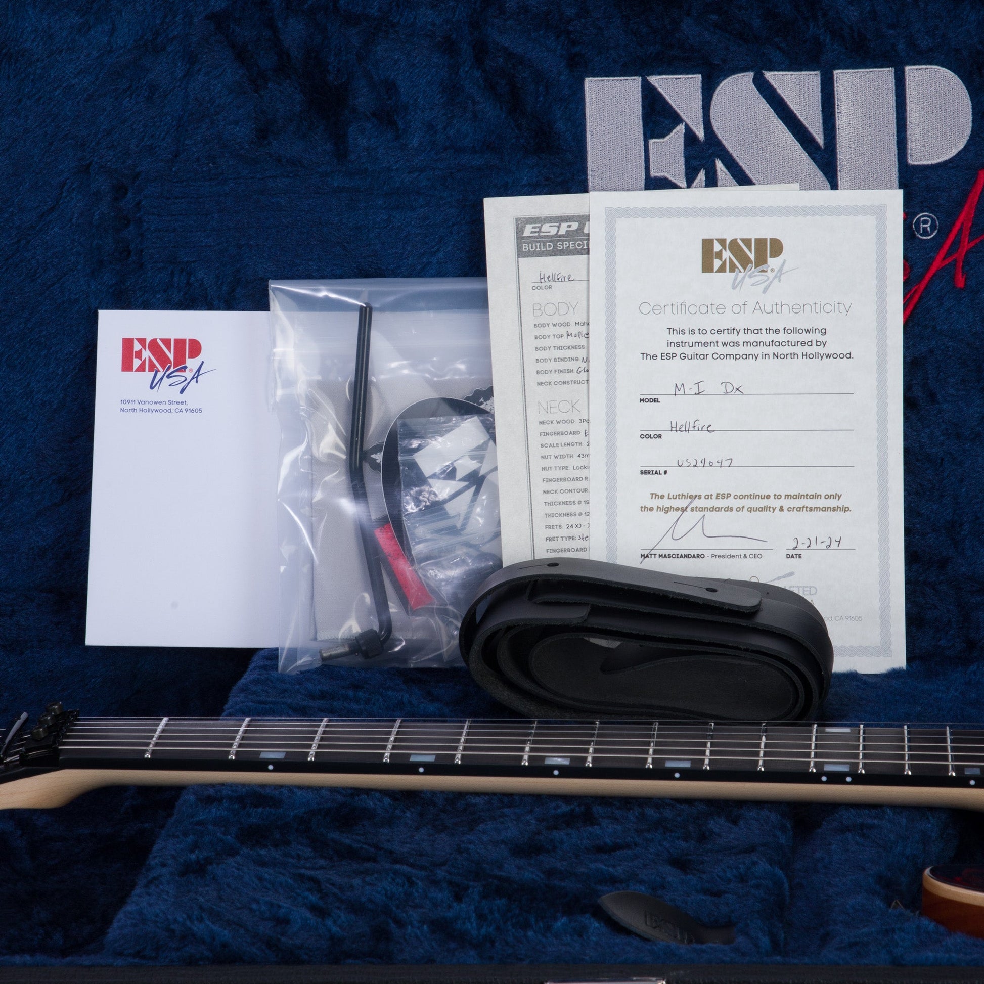 ESP USA M-1 DX Electric Guitar - Hellfire