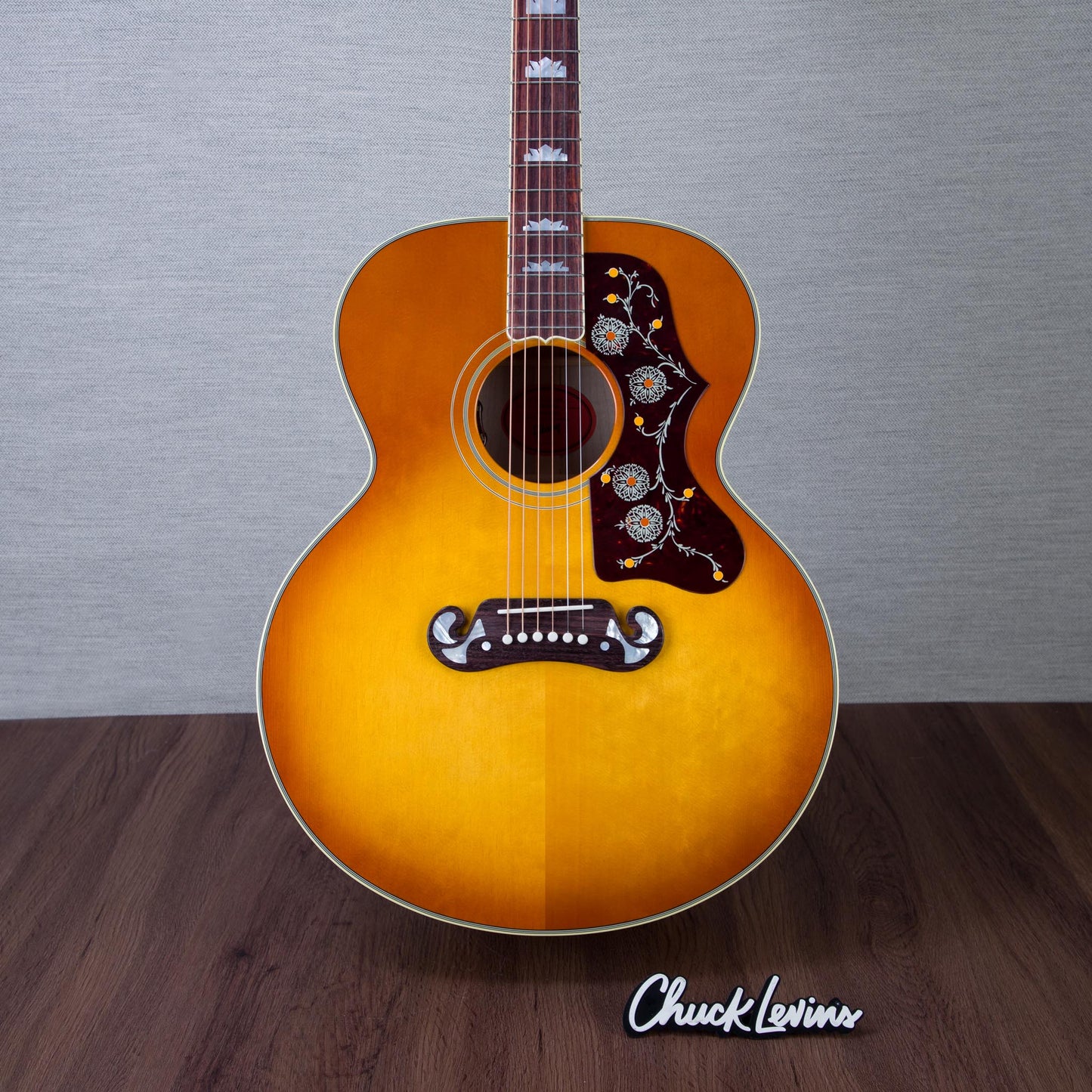 Gibson SJ-200 60s Original Maple/Sitka Spruce Acoustic Electric Guitar - Heritage Cherry Sunburst - #22895029