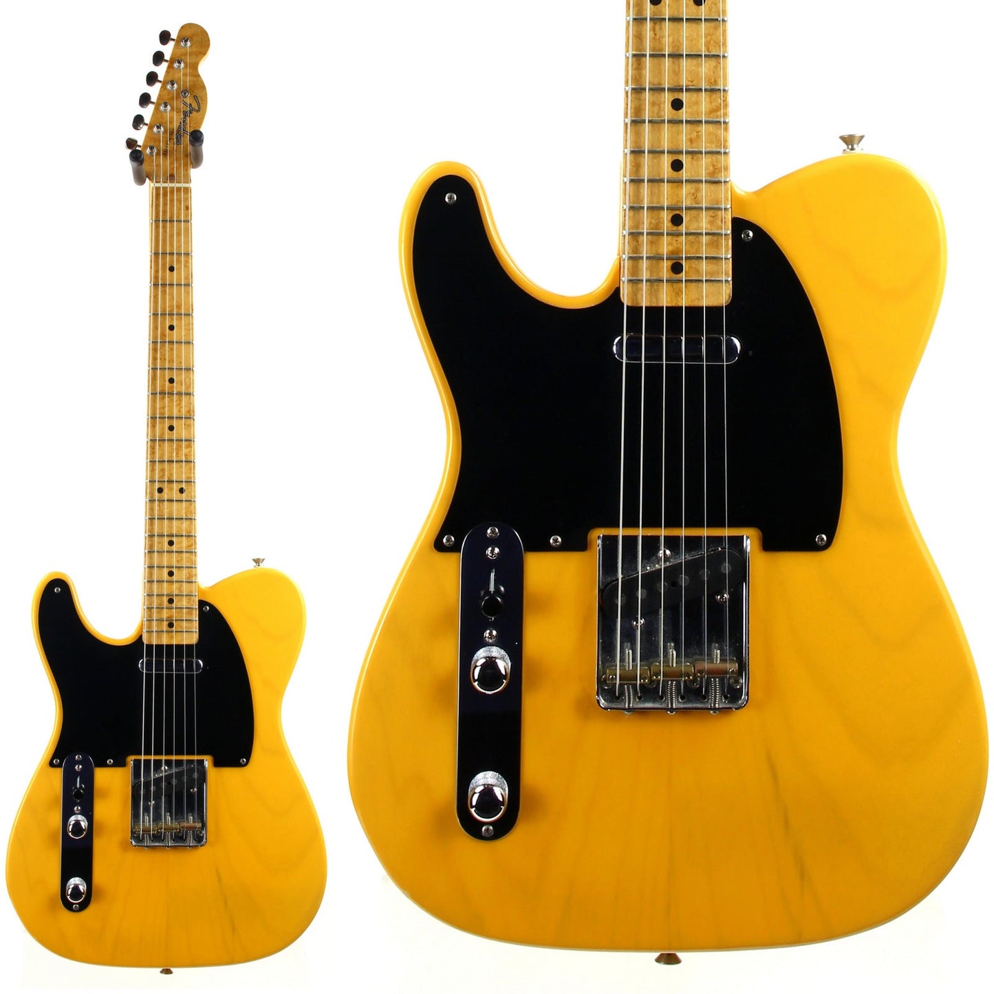 1991 Fender Custom Shop Masterbuilt '52 Telecaster Blackguard 1952 Tele | Left-Handed Strung Righty FRED STUART