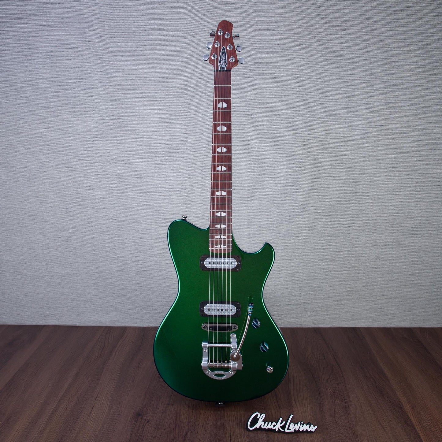 Powers Electric A-Type Electric Guitar - Chroma Algae - #B017