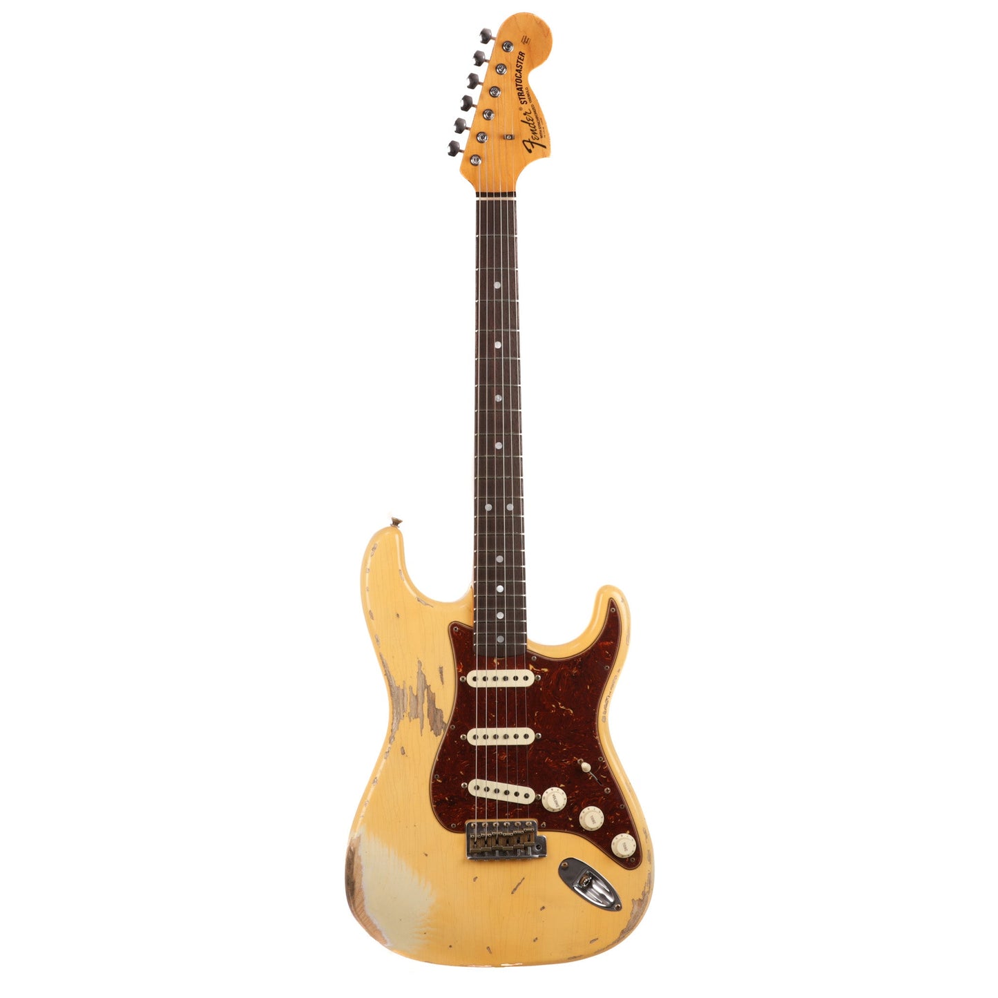 Fender Custom Shop 1969 Stratocaster Heavy Relic Guitar - Aged Vintage White - CHUCKSCLUSIVE - #R111533