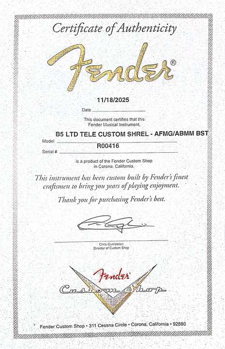 Fender Custom Shop Telecaster Custom Limited Edition Super Heavy Relic - Firemist Gold over Aged Burgundy Mist Metallic