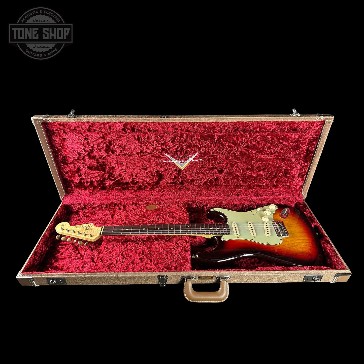 Fender Custom Shop 1963 Stratocaster Journeyman Relic Chocolate 3 Tone Sunburst AAA Maple Neck w/case CZ588787
