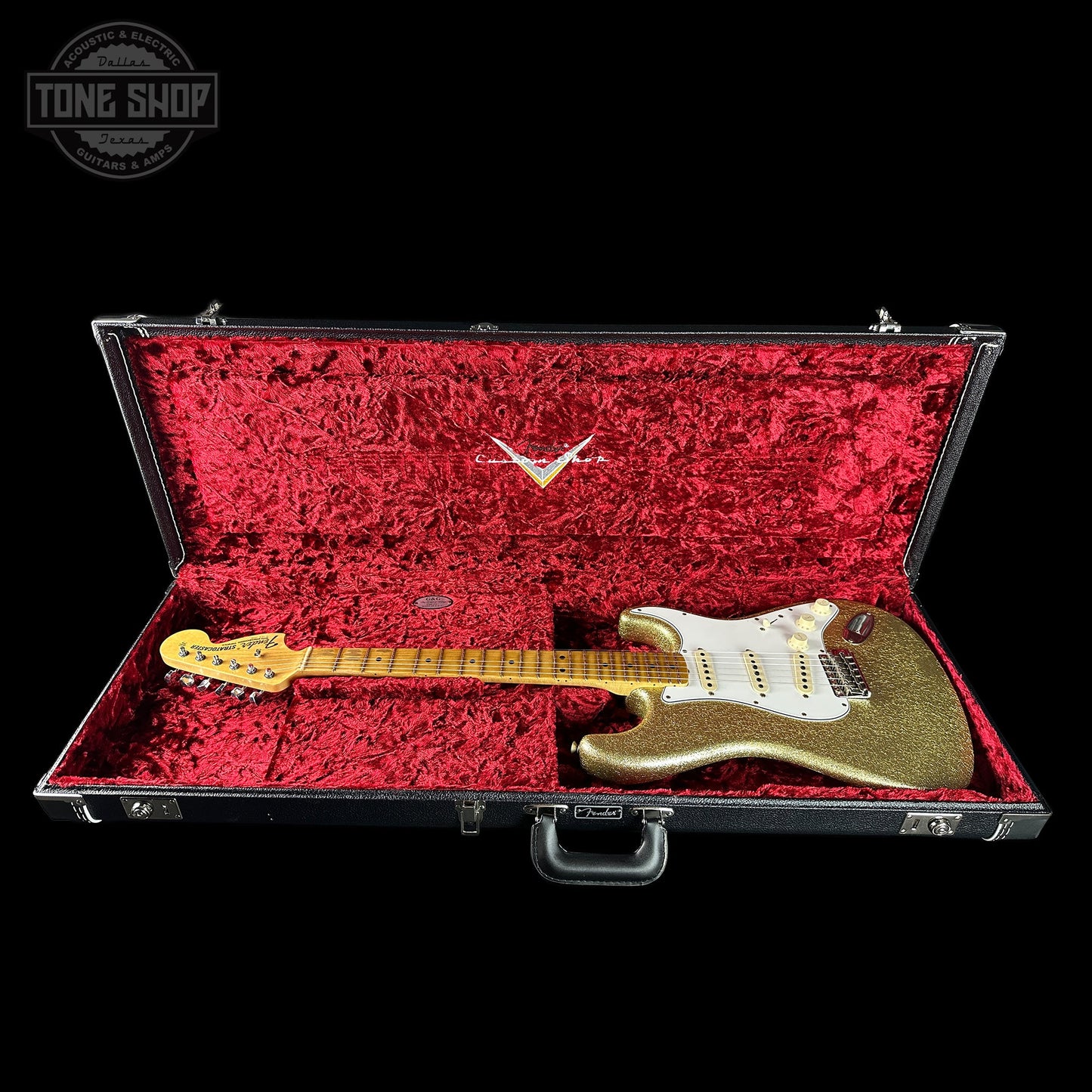 Fender Custom Shop 1969 Stratocaster Journeyman Relic Gold Sparkle w/case CZ588734