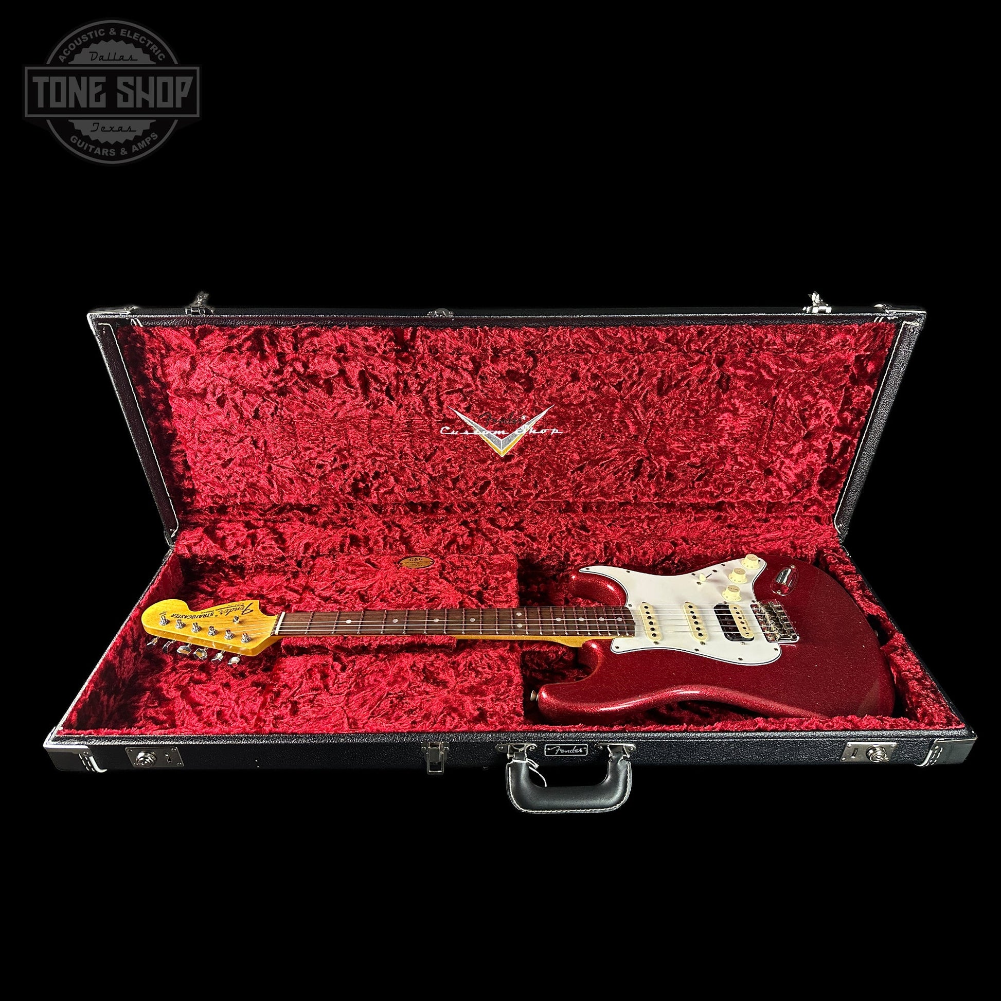 Fender Custom Shop 1969 Stratocaster HSS Journeyman Relic Red Sparkle w/case CZ588341