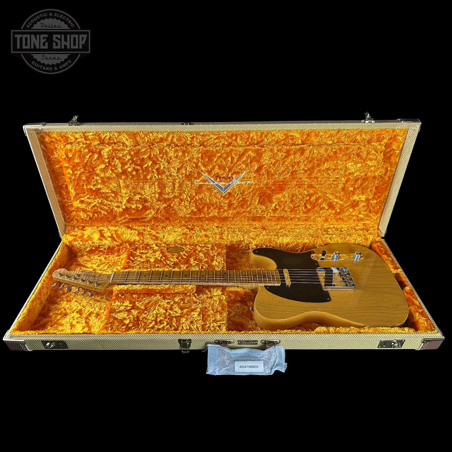 Fender Custom Shop TSG Exclusive ’52 Telecaster Chambered Butterscotch Blonde Journeyman Relic w/case R149255