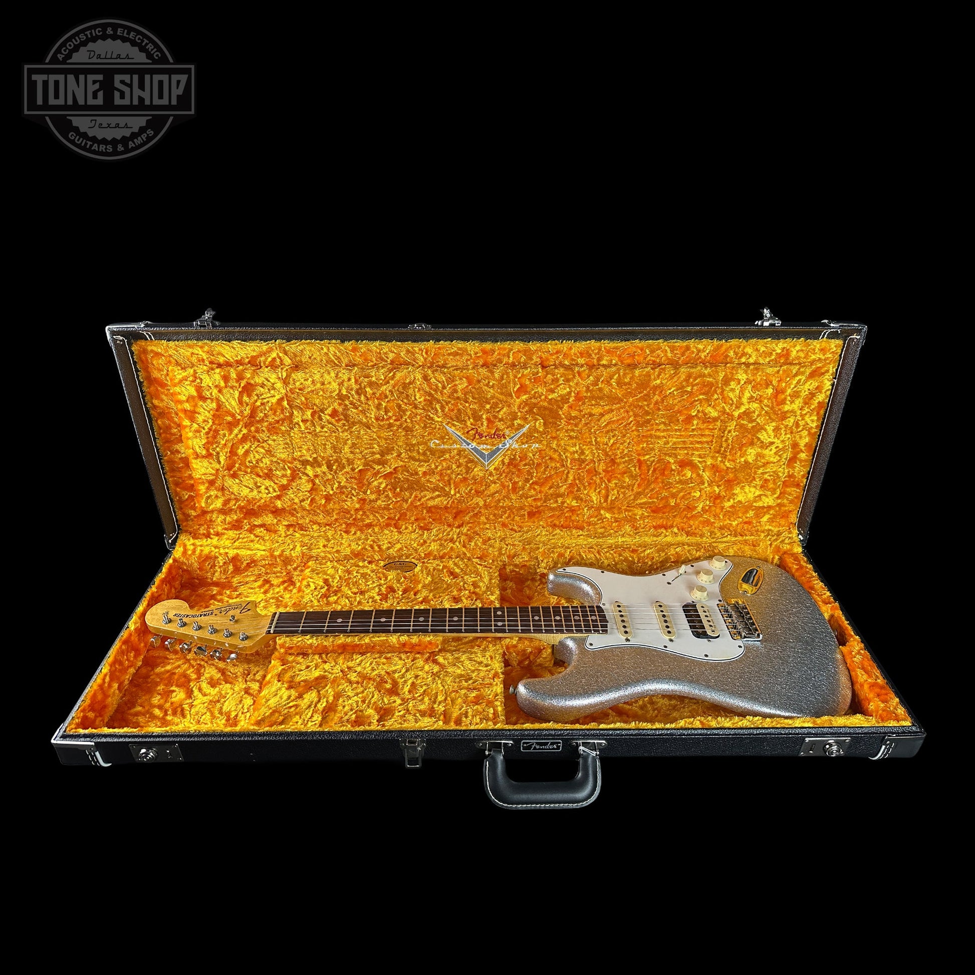Fender Custom Shop 1969 Stratocaster HSS Journeyman Relic Silver Sparkle w/case CZ588722