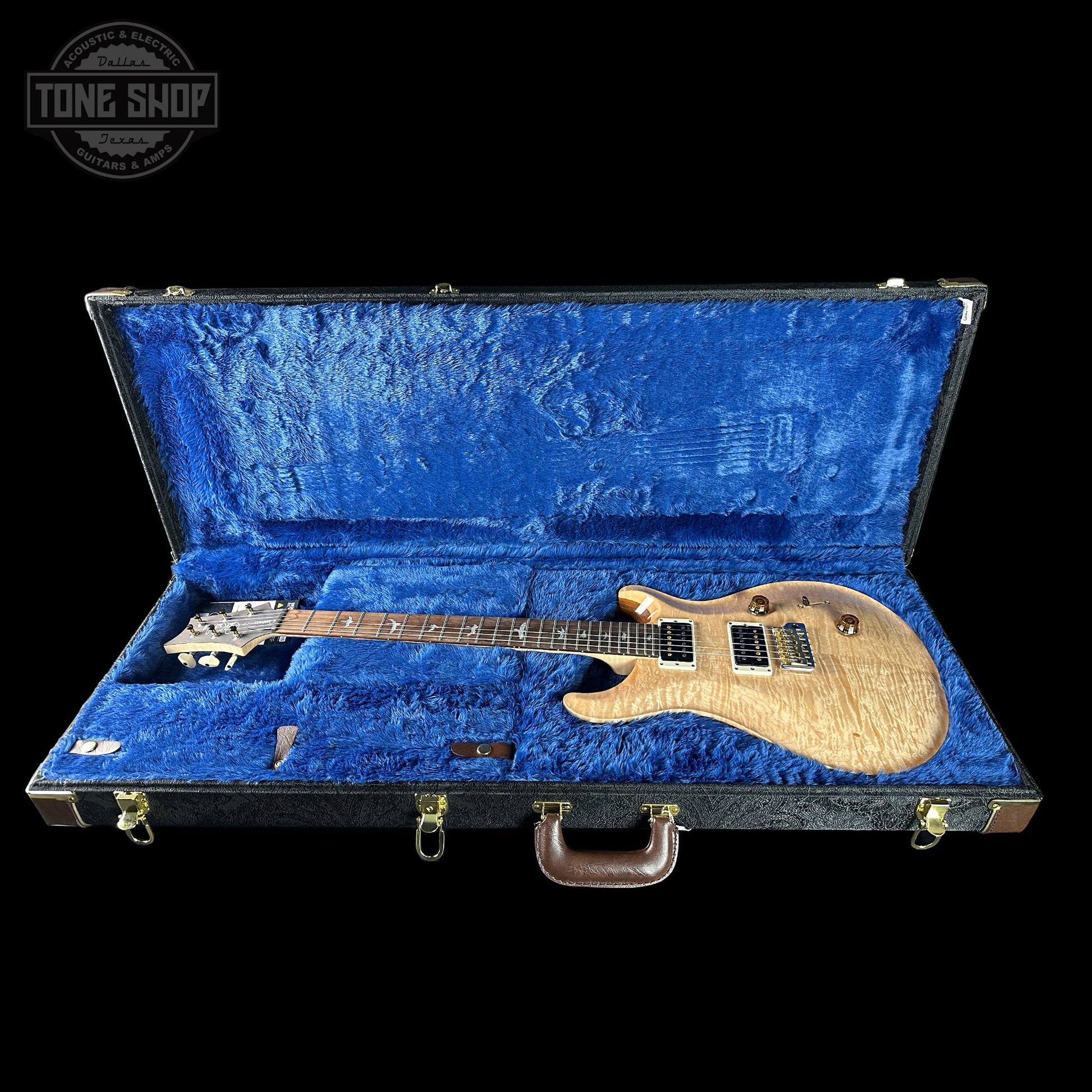 PRS Wood Library Custom 24 Quilt 10 Top Natural w/case 0406616