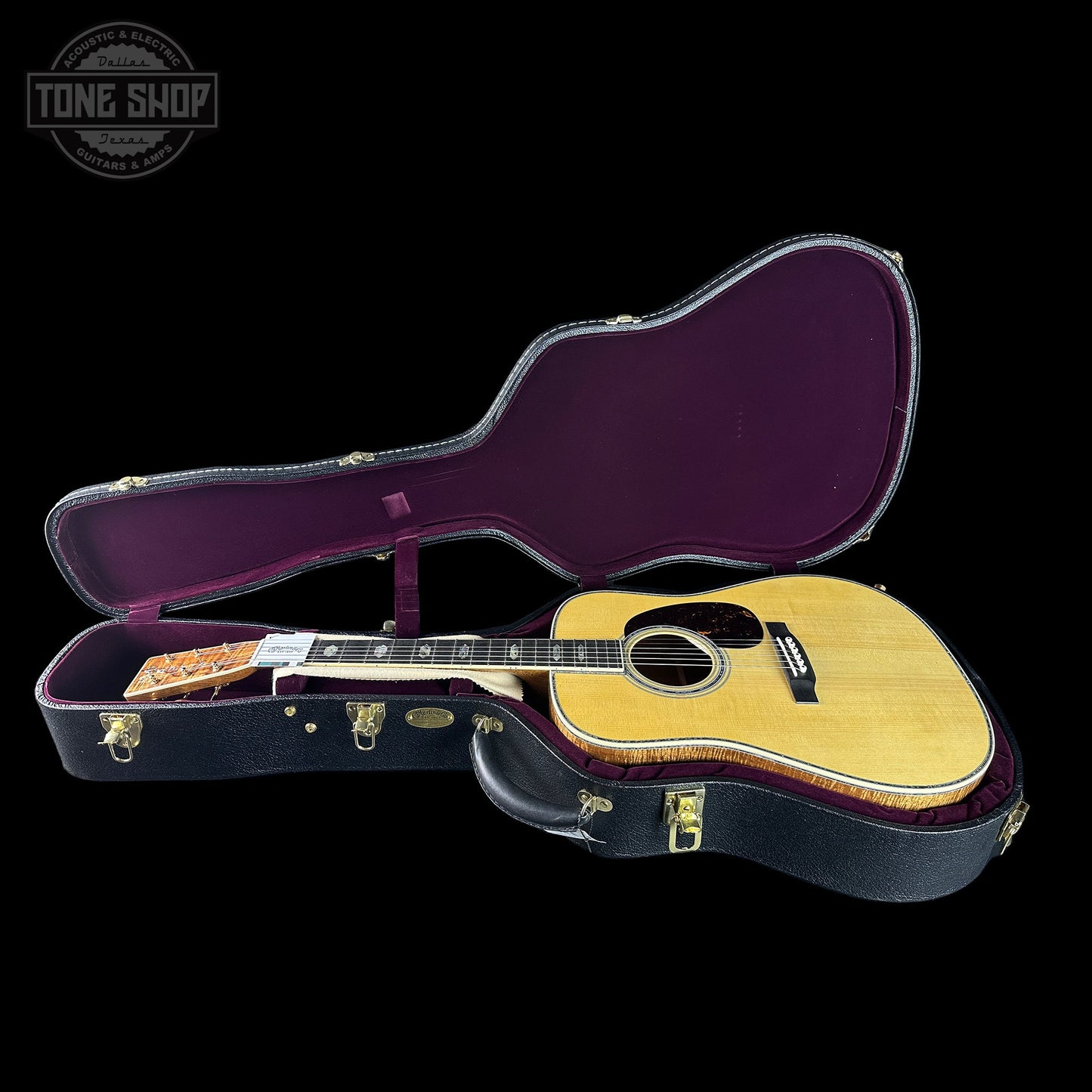 Martin Custom Shop Dread 45 Style Adirondack/Exceptional Broad Figure Koa w/case 2964096