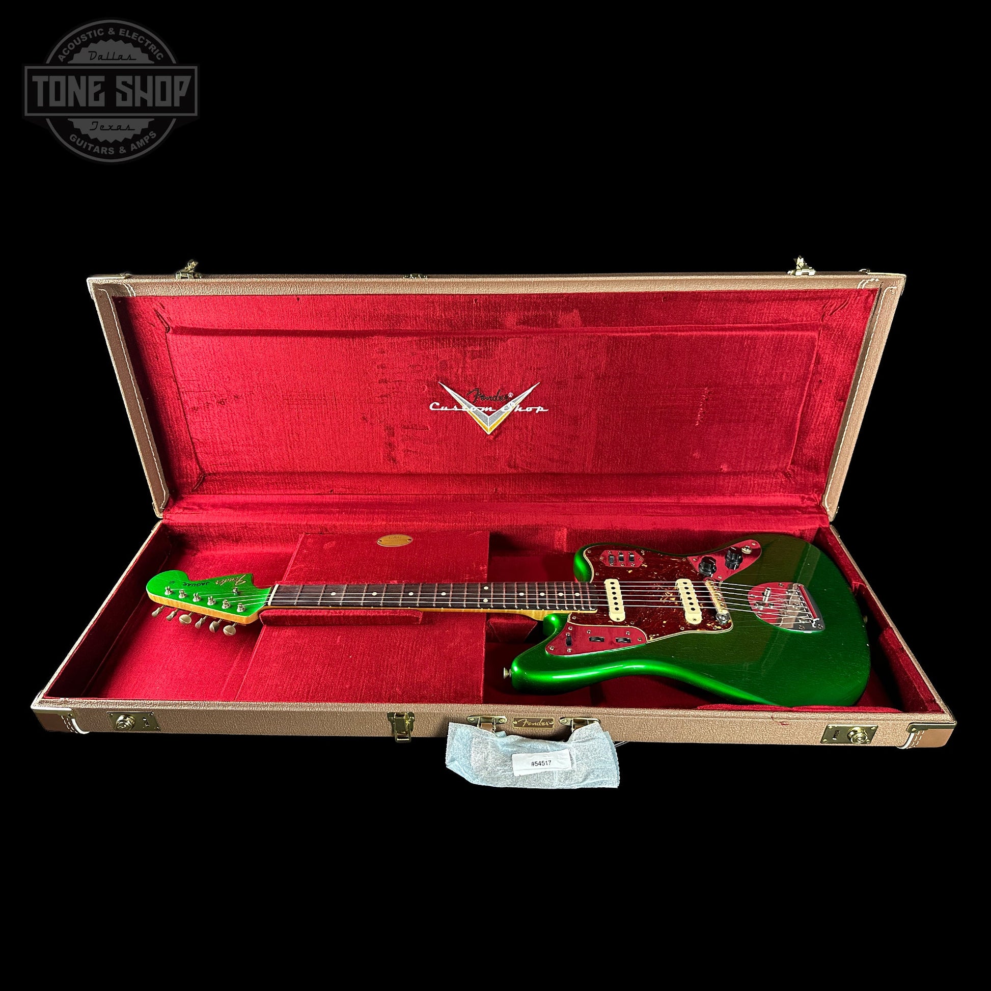 Fender Custom Shop 1962 Jaguar Journeyman Relic PHC Candy Green w/case CZ588284