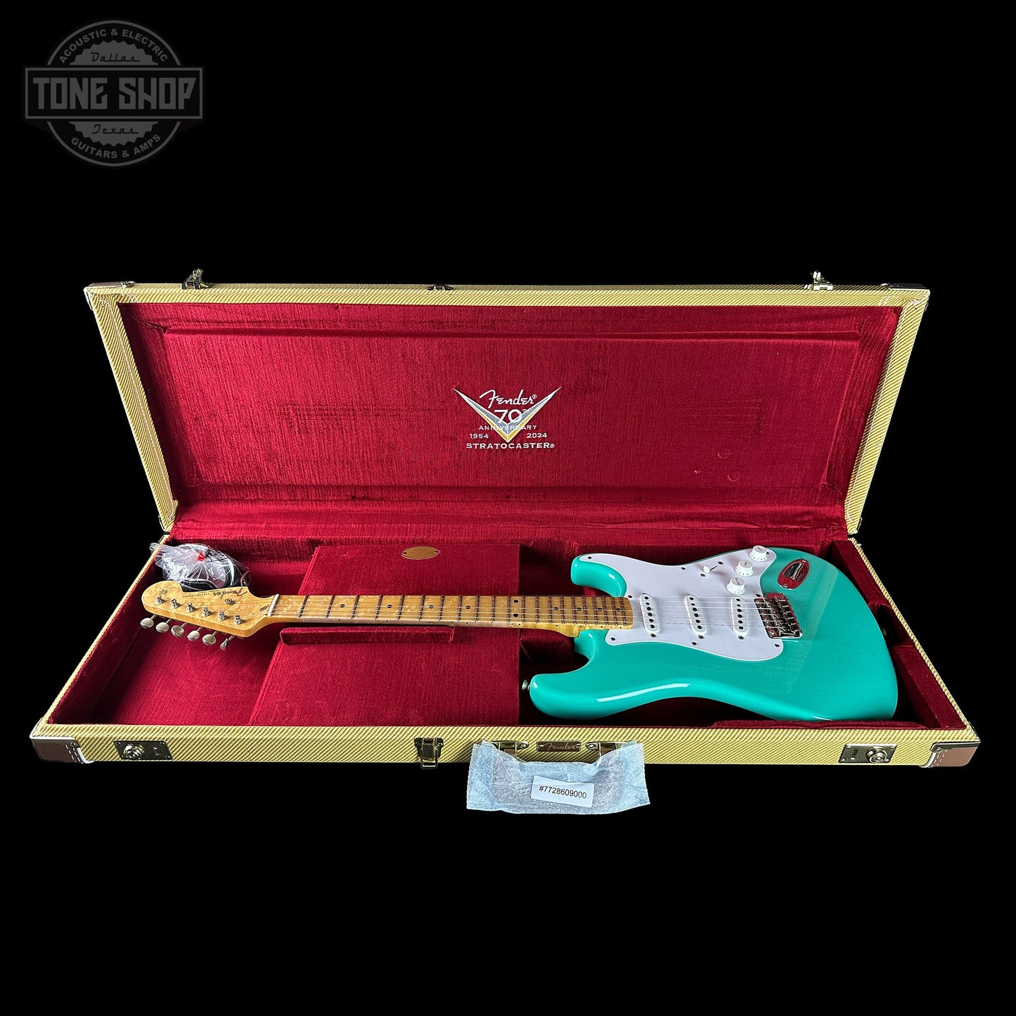 Fender Custom Shop 70th Anniversary 1954 Stratocaster Journeyman Relic Seafoam Green w/case