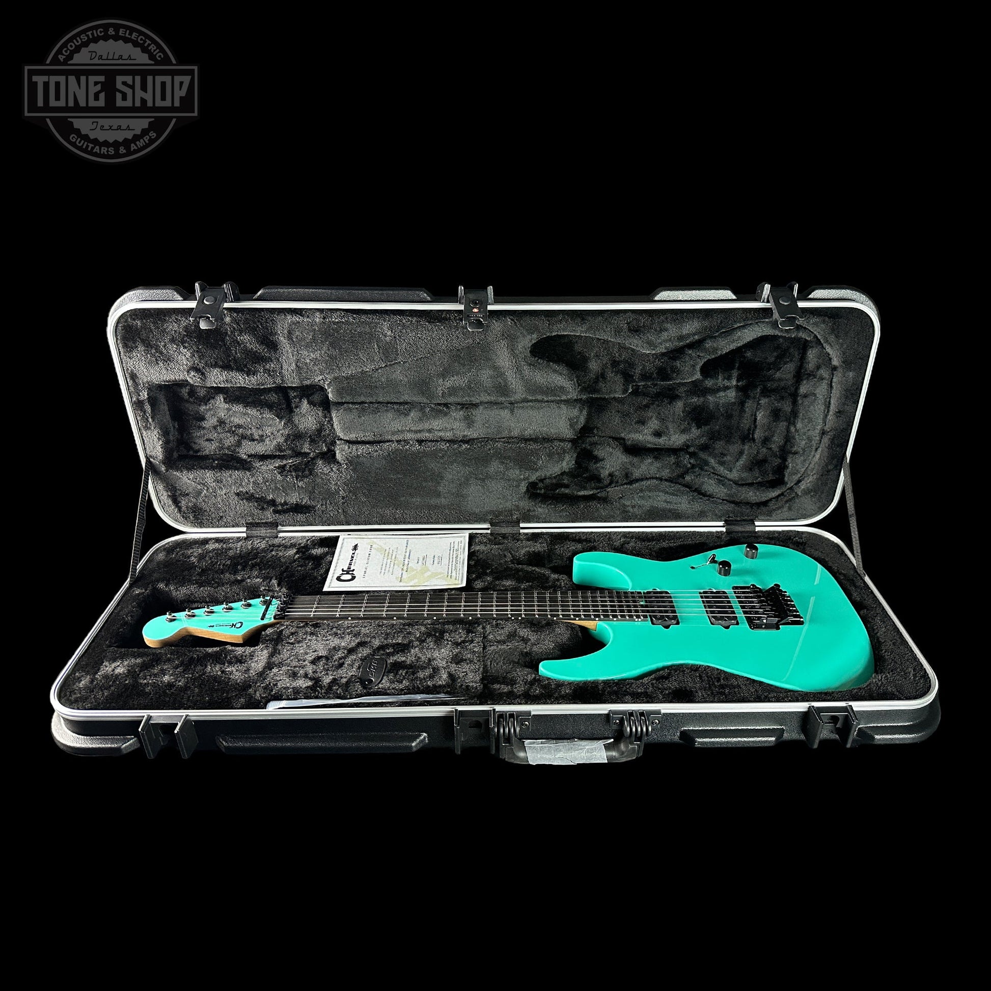 Charvel Custom Shop DK24 HH FR Reverse Headstock Sea Foam Green w/case UC230063