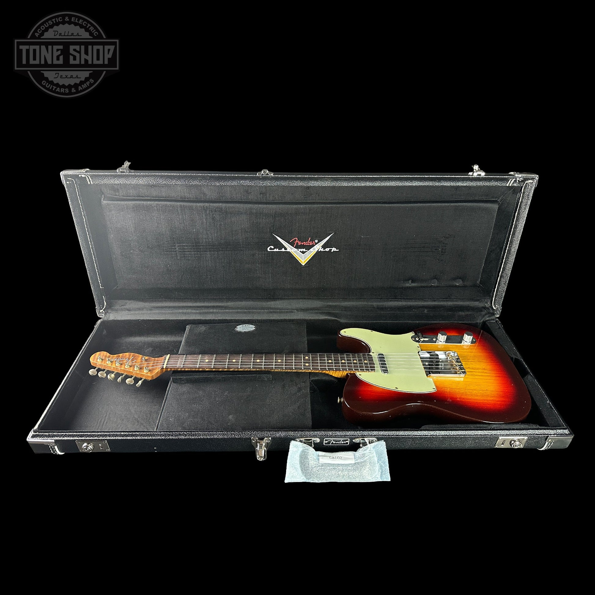 Fender Custom Shop TSG Exclusive ’63 Telecaster Chambered Chocolate 3-Tone Sunburst Journeyman Relic w/case CZ588759