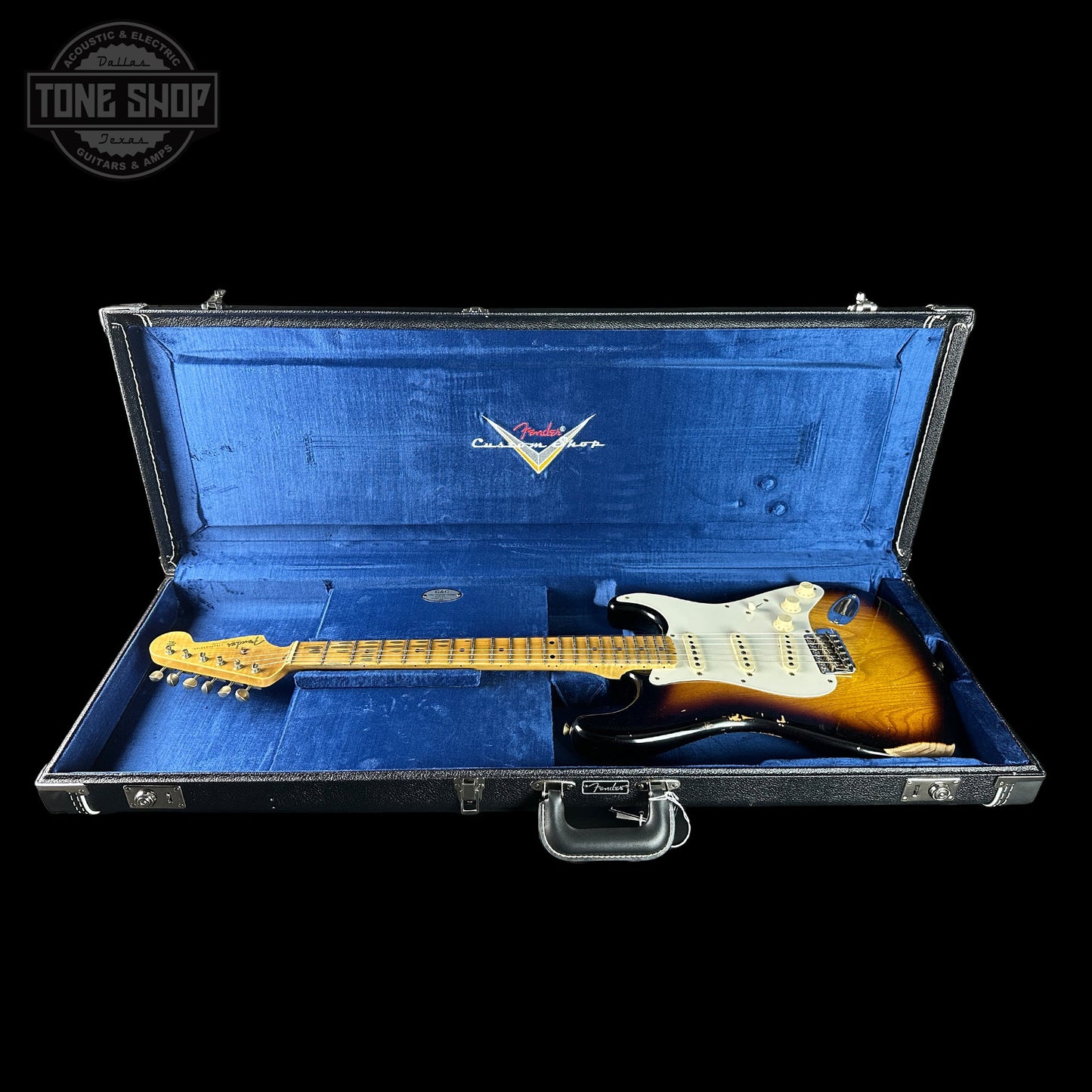 Fender Custom Shop 1957 Stratocaster Relic 2 Tone Sunburst AAA Maple Neck w/case