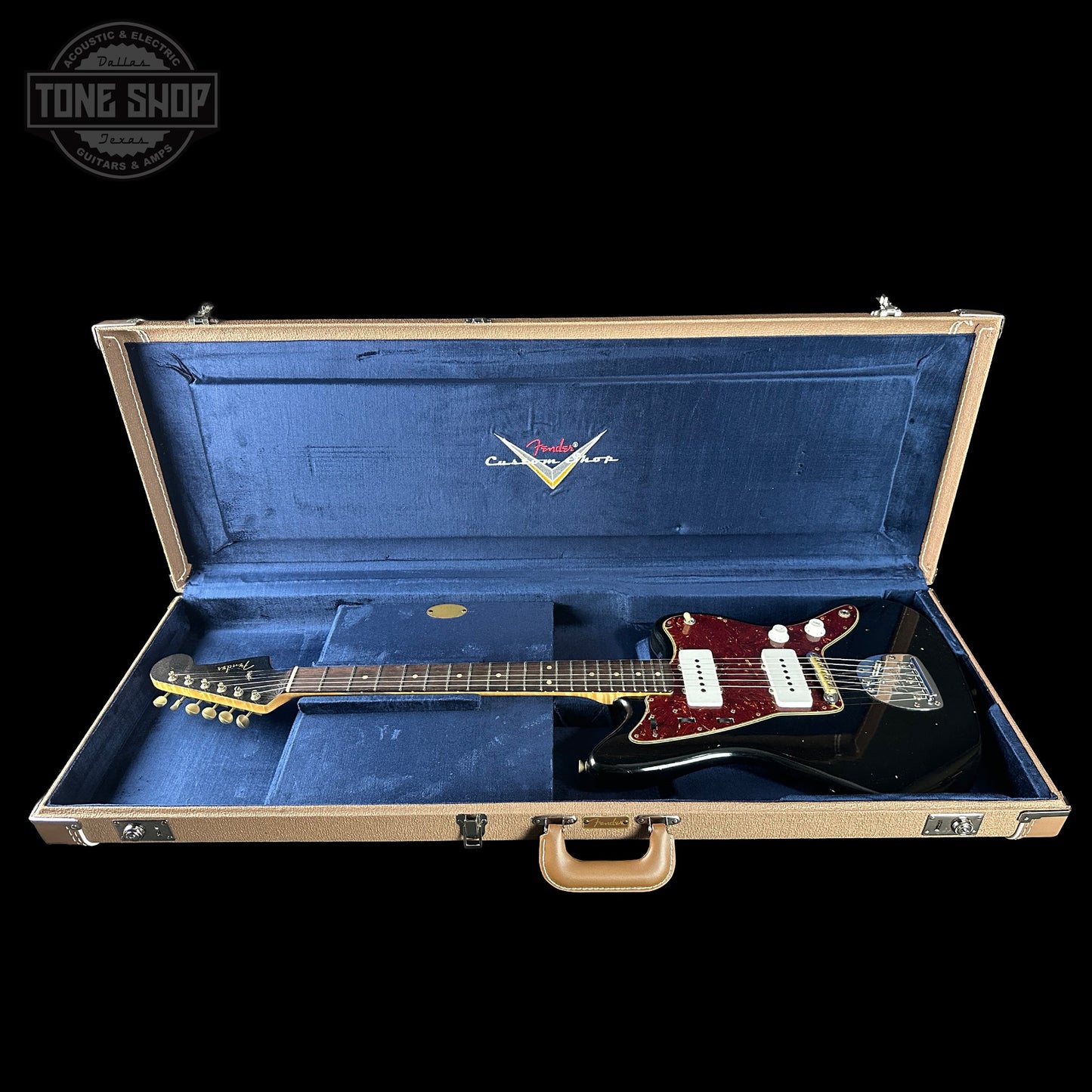 Fender Custom Shop 1962 Jazzmaster Journeyman Relic Black w/case CZ588745