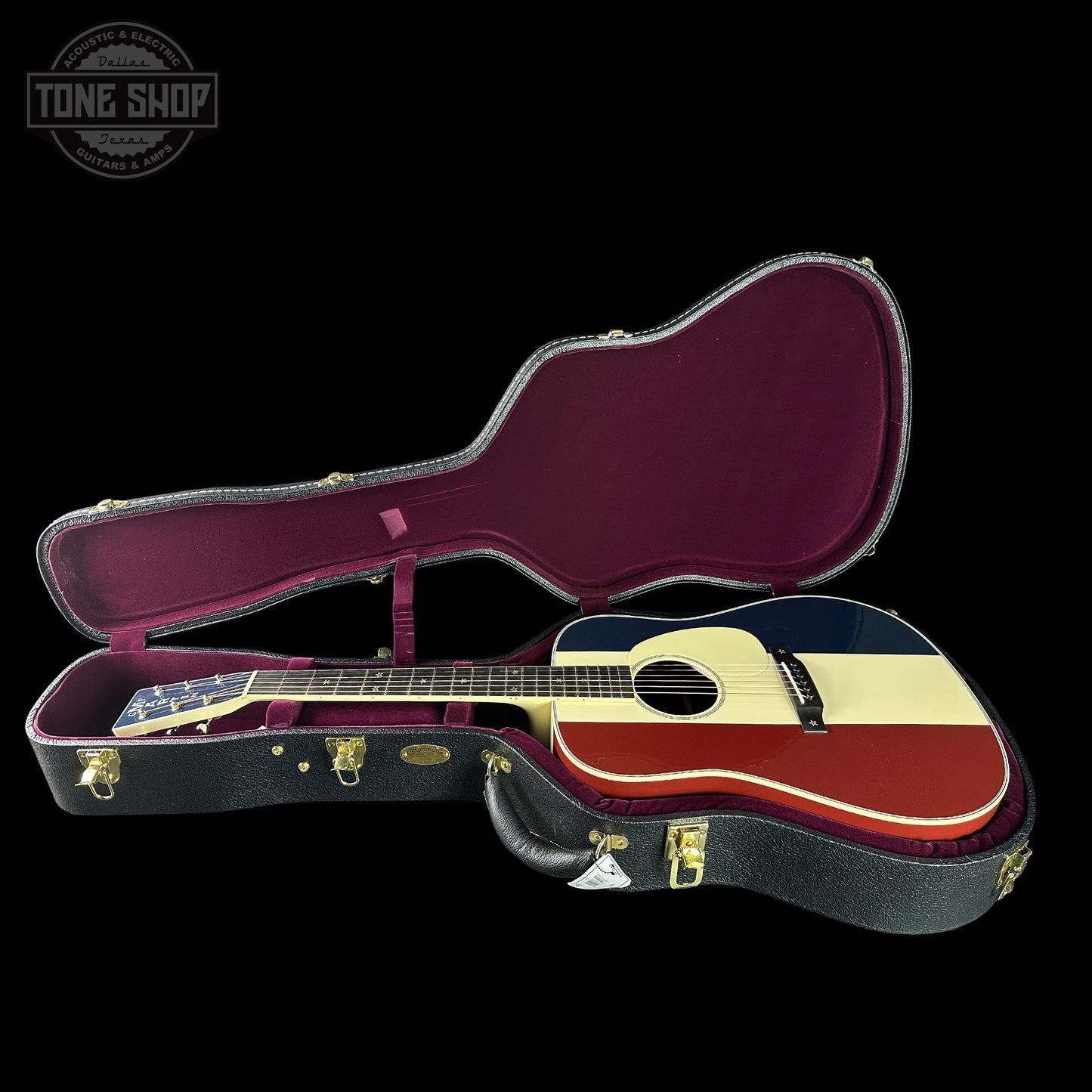 Martin Custom Shop Dread Red/White/Blue Sitka/EIR w/case 2868624