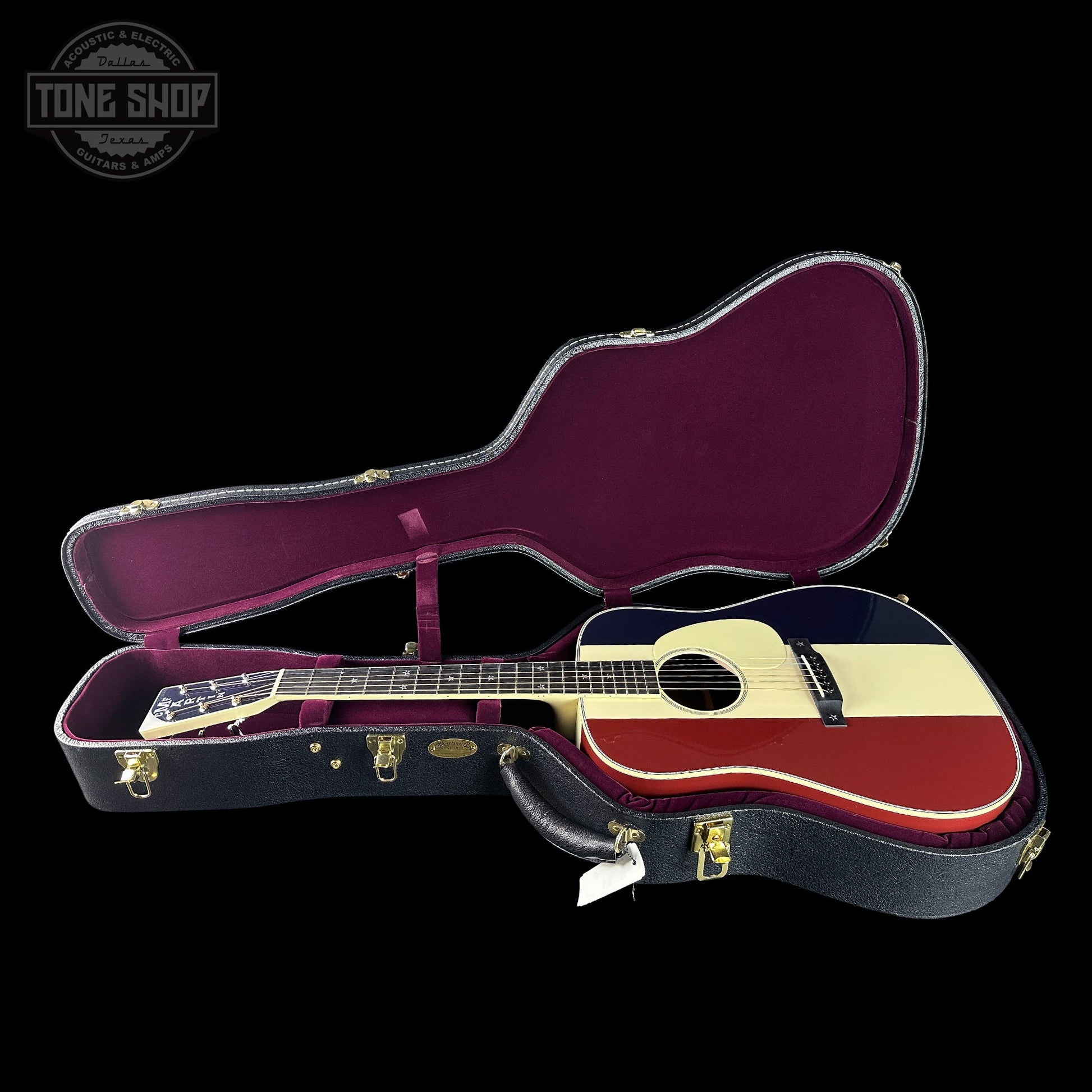 Martin Custom Shop Dread Red/White/Blue Sitka/EIR w/case 2868625