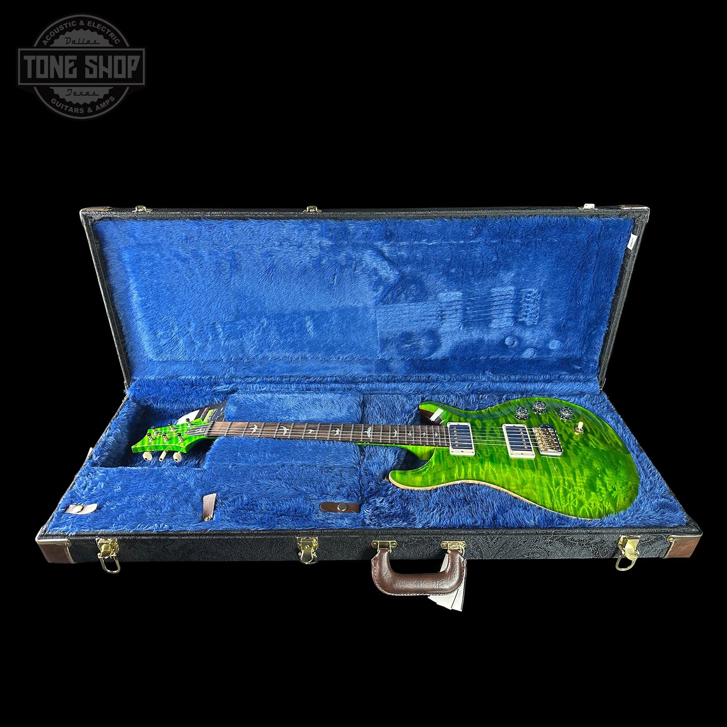 PRS Wood Library DGT Eriza Verde Quilt 10 Top Braz w/case 0411900