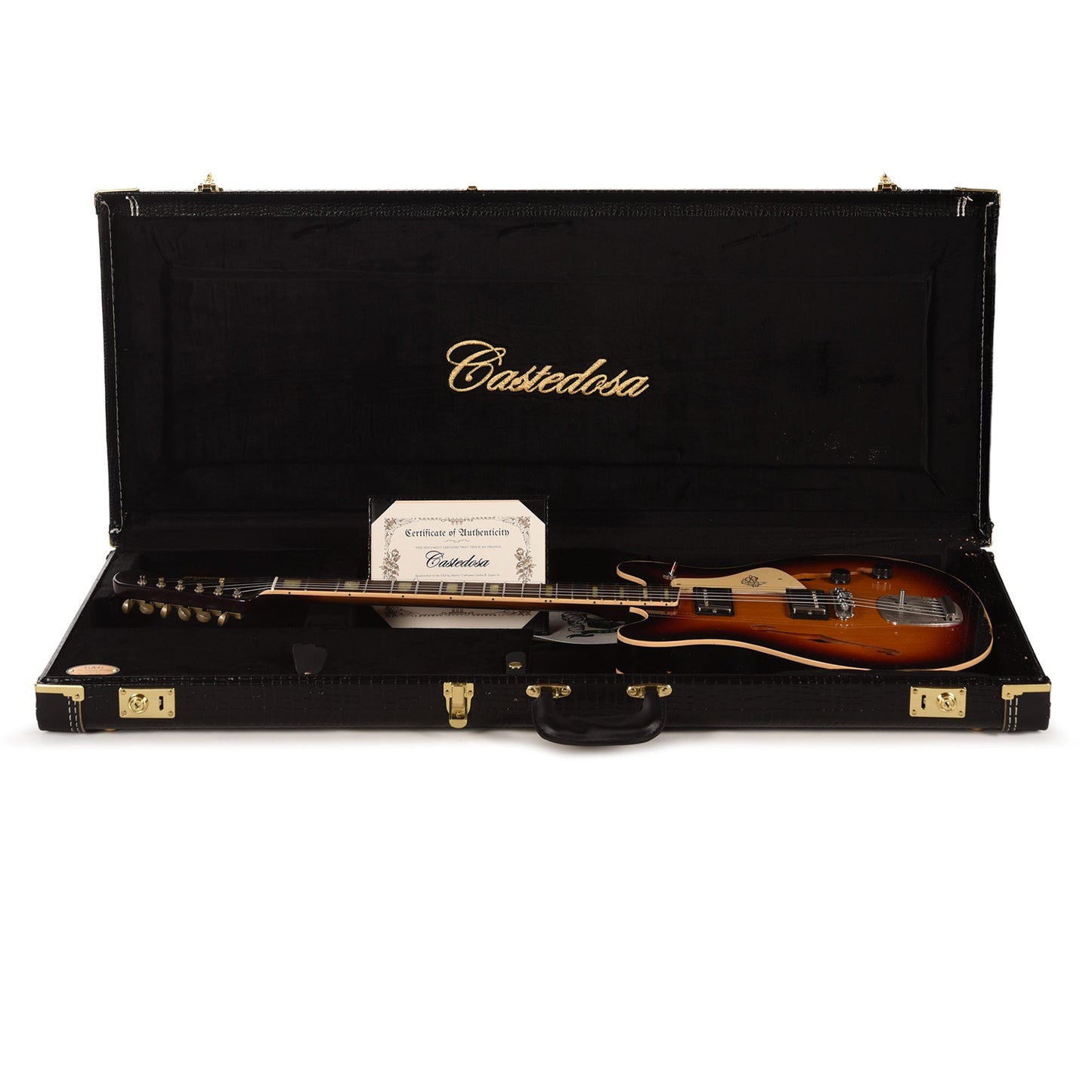 Castedosa 3511 Lobo Semi-Hollow Aged 3-Tone Sunburst w/TS Humbuckers