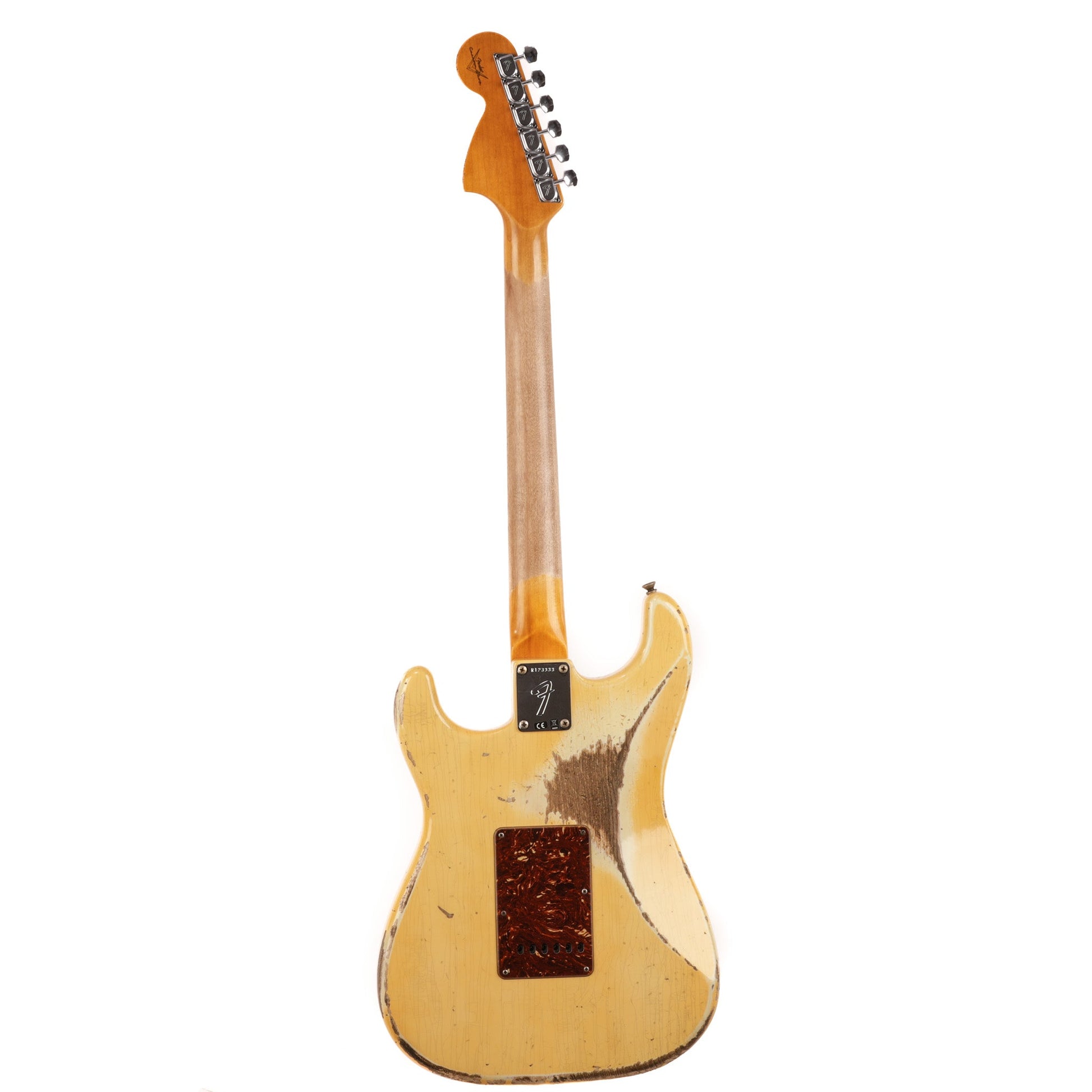 Fender Custom Shop 1969 Stratocaster Heavy Relic Guitar - Aged Vintage White - CHUCKSCLUSIVE - #R123333
