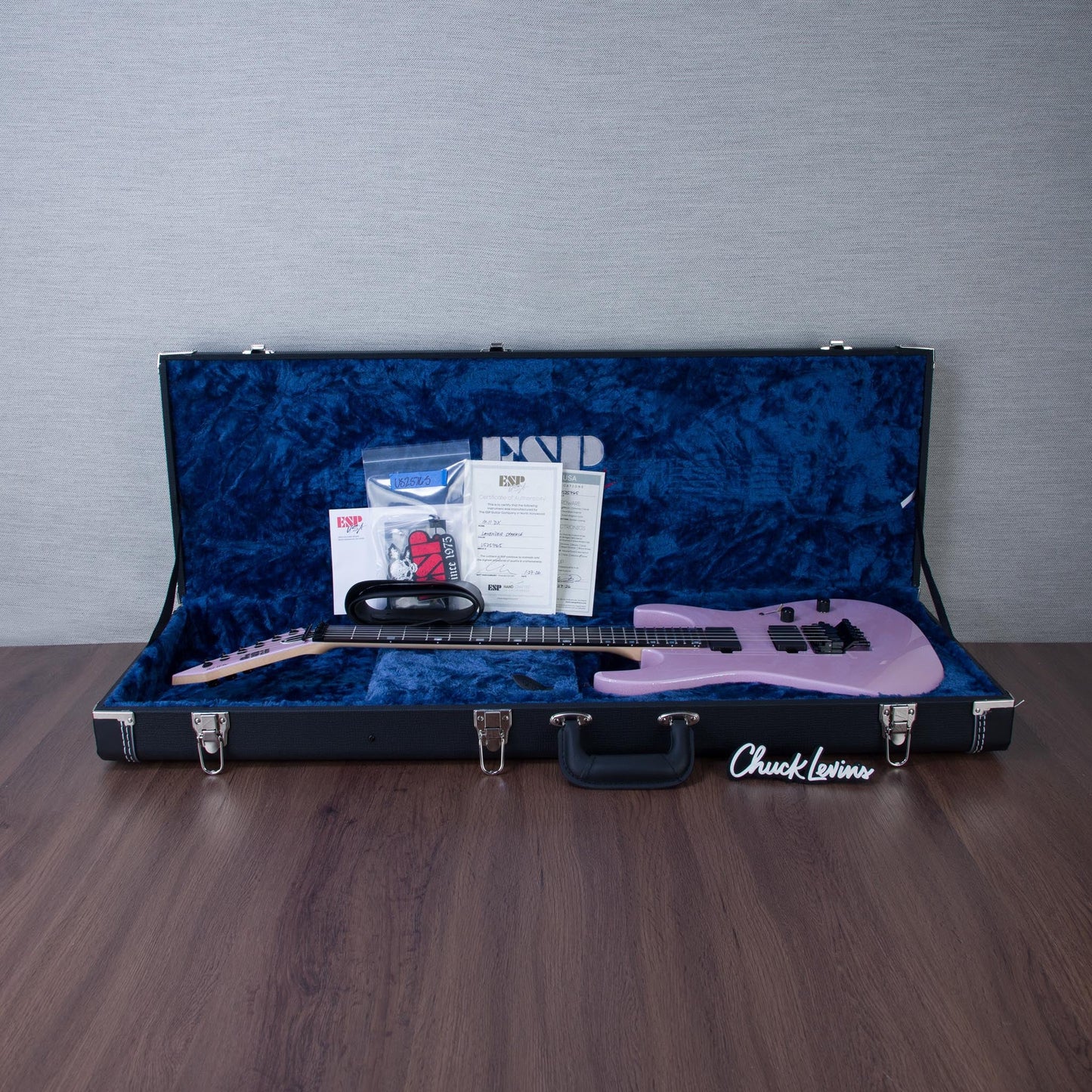 ESP USA M-II DX FR Electric Guitar - Lavender Sparkle - #US25765
