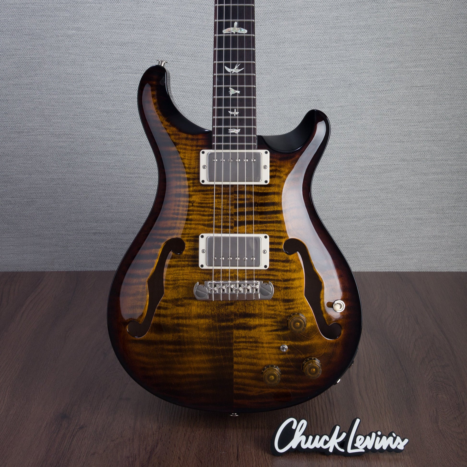 PRS Hollowbody II Piezo Electric Guitar - Black Gold Burst