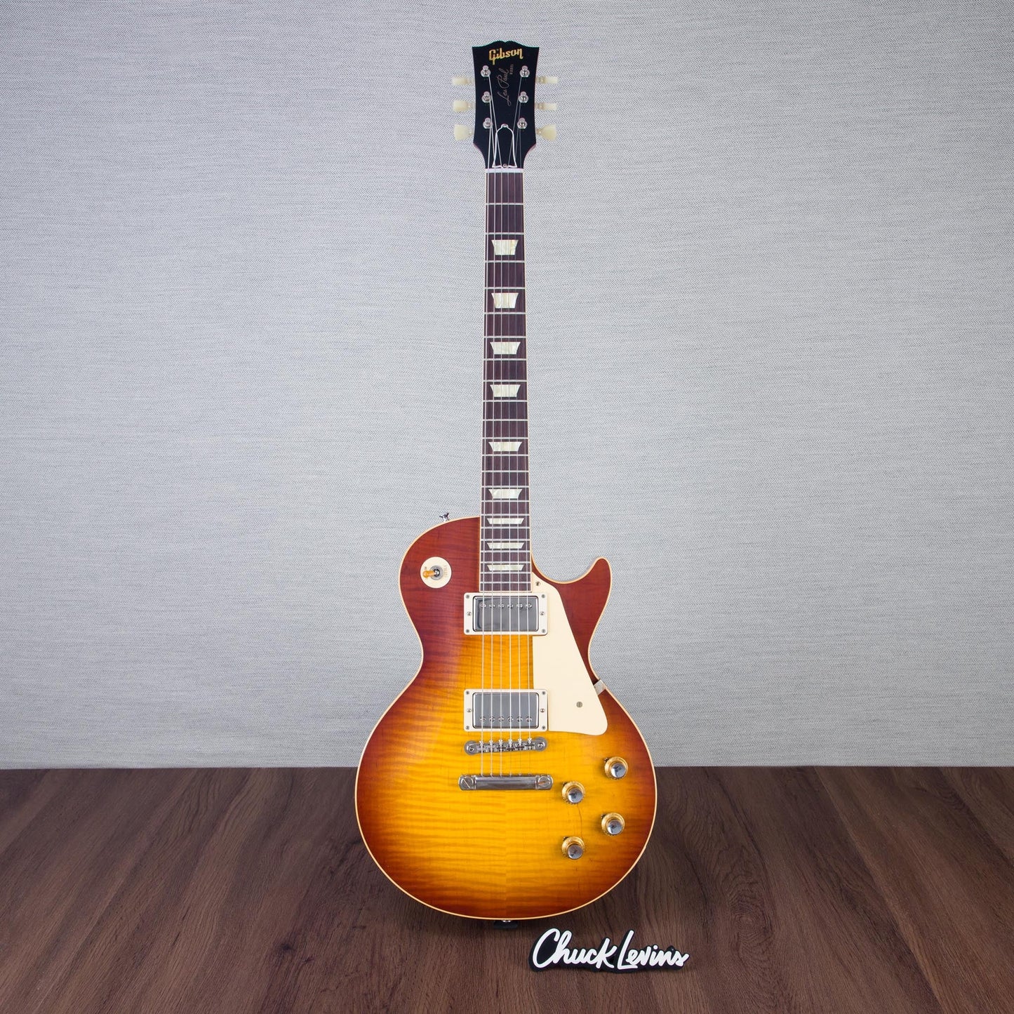 Gibson Custom Shop Murphy Lab 1960 Les Paul Standard Ultra Light Aged Electric Guitar - Iced Tea Burst - #04706