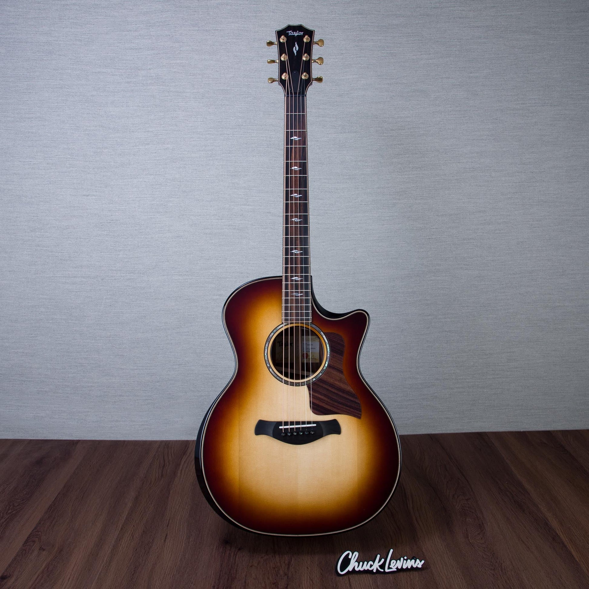 Taylor Limited Edition Builder's Edition 814ce Adirondack Spruce/Macassar Ebony Acoustic Electric Guitar - Shaded Edgeburst - #1201226078