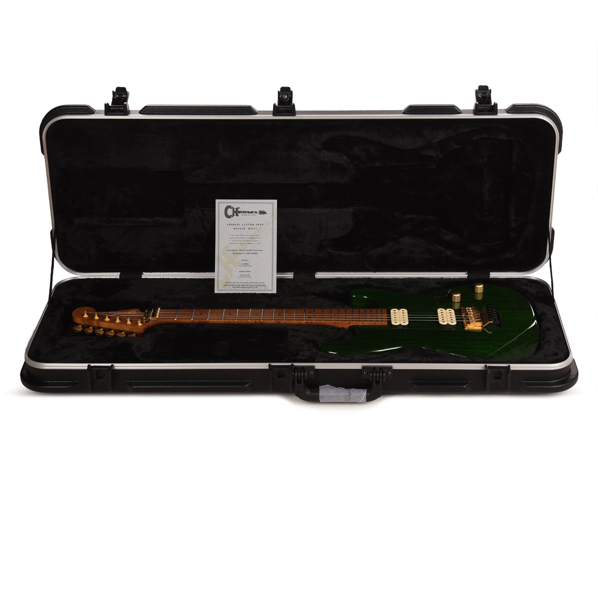 Charvel Custom Shop Roasted San Dimas 2H Floyd Rose NOS Trans Green Master Built by "Red Dave" Dave Nichols