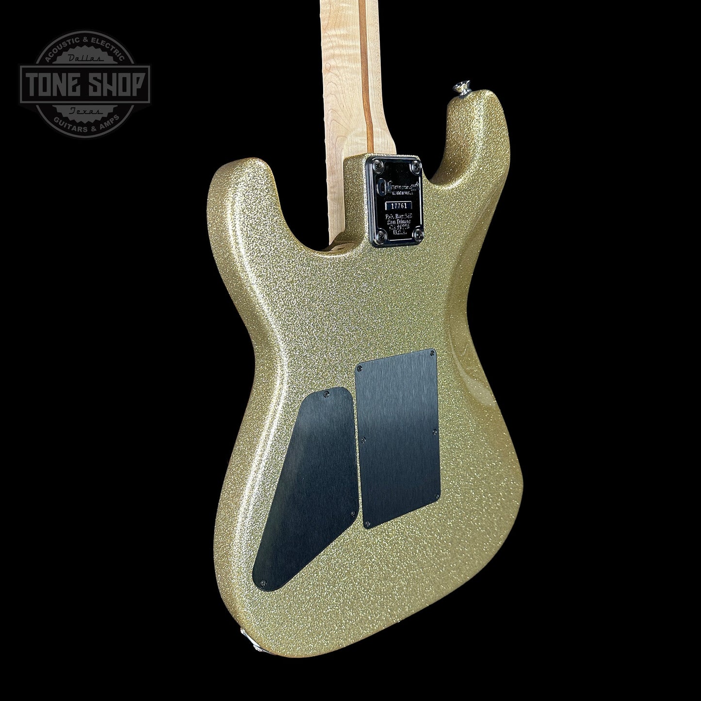 Charvel Custom Shop San Dimas 2H FR Gold Sparkle w/case C17761